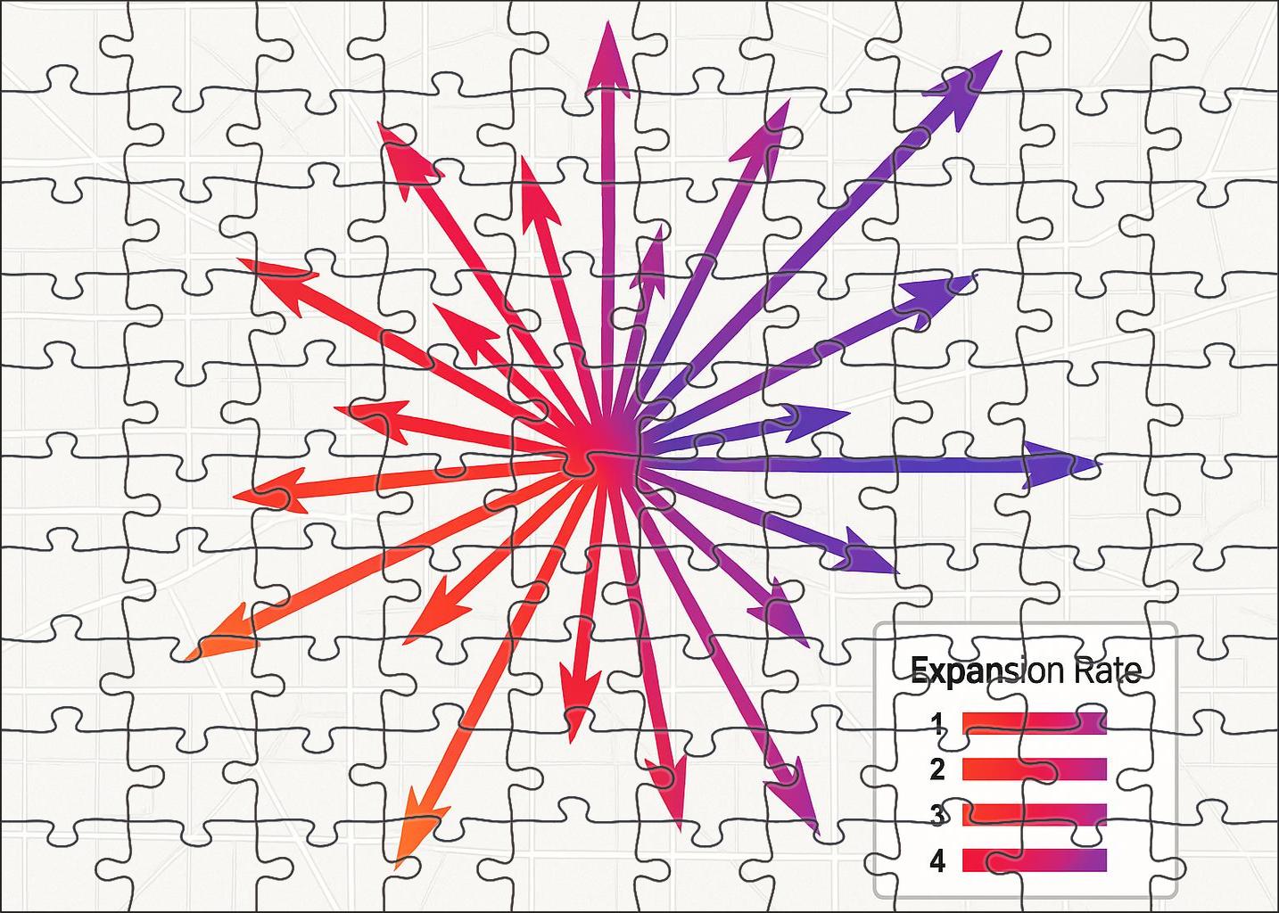Urban Growth Vector Diagram 20 Piece Puzzle