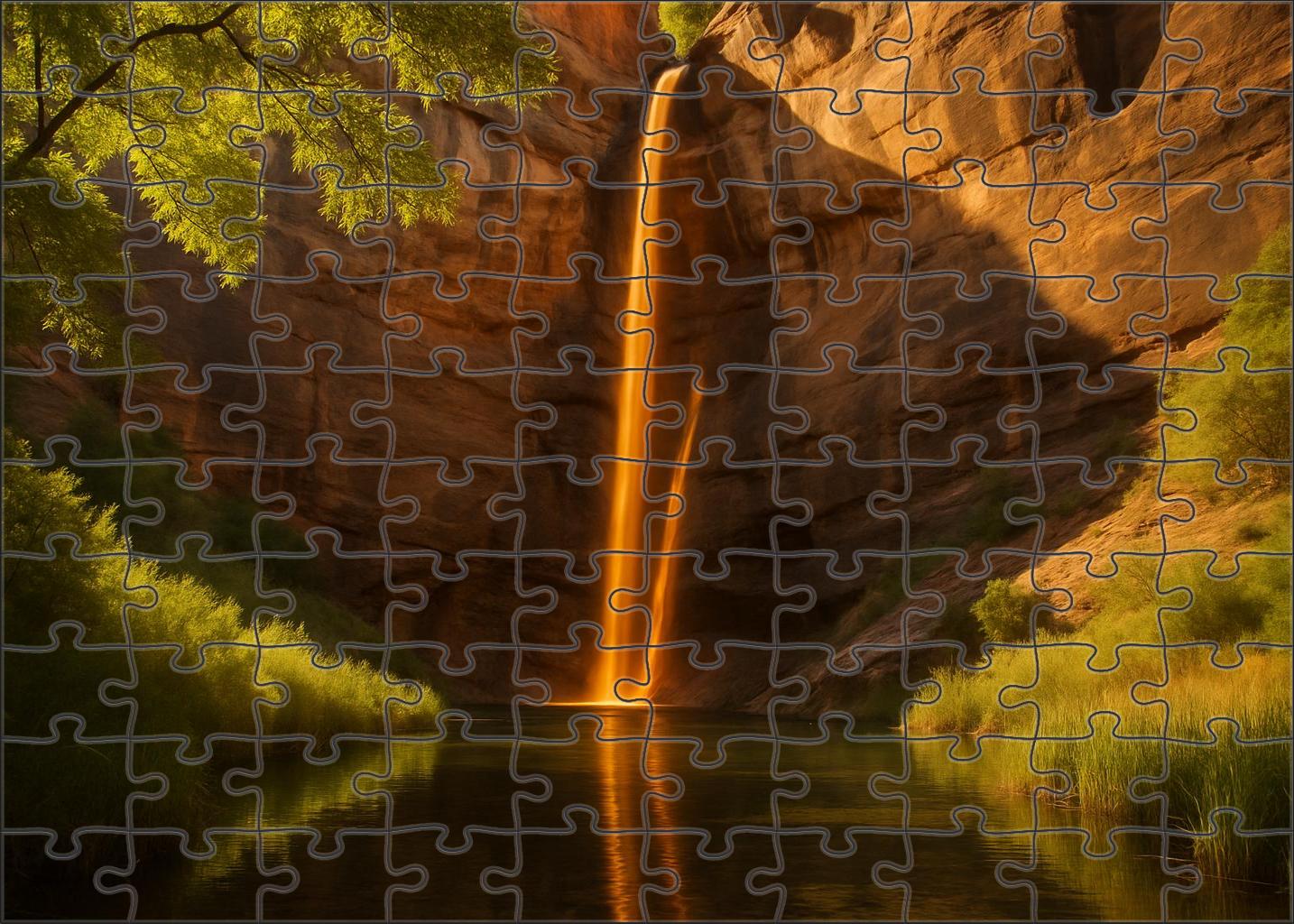 Sunlit Amber Ribbon Puzzle For Kids