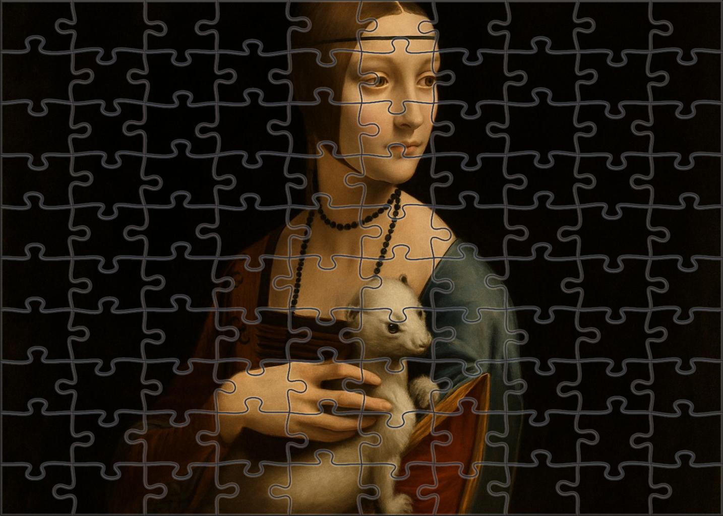 Lady With An Ermine Puzzle For Kids