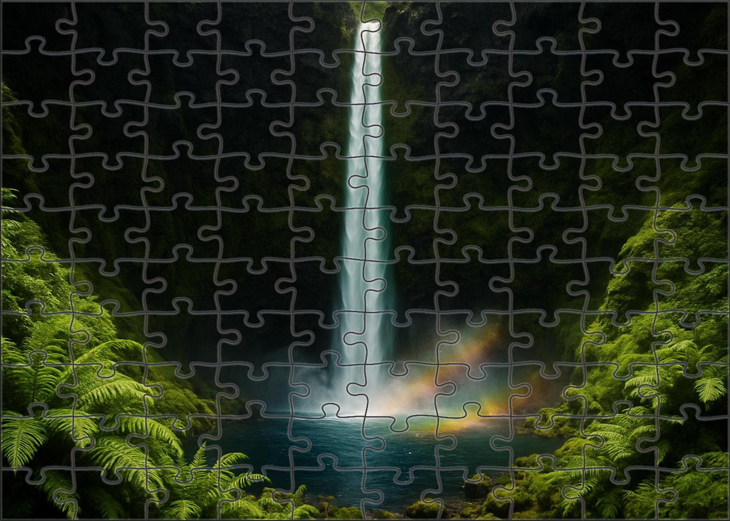 Emerald Ribbon Plunge Challenging Puzzles
