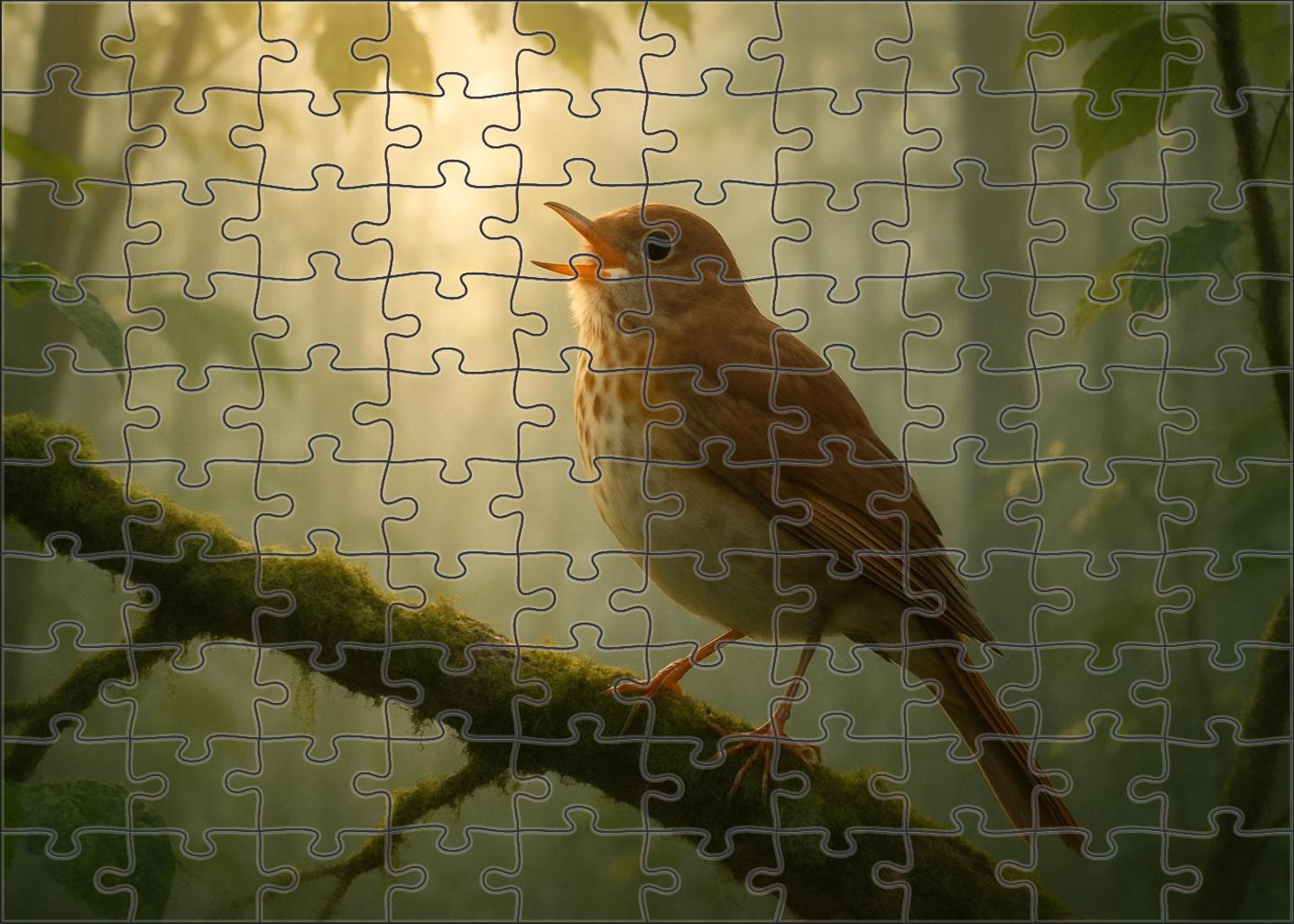 Veery Woodland Ghost Songbird Challenging Puzzles