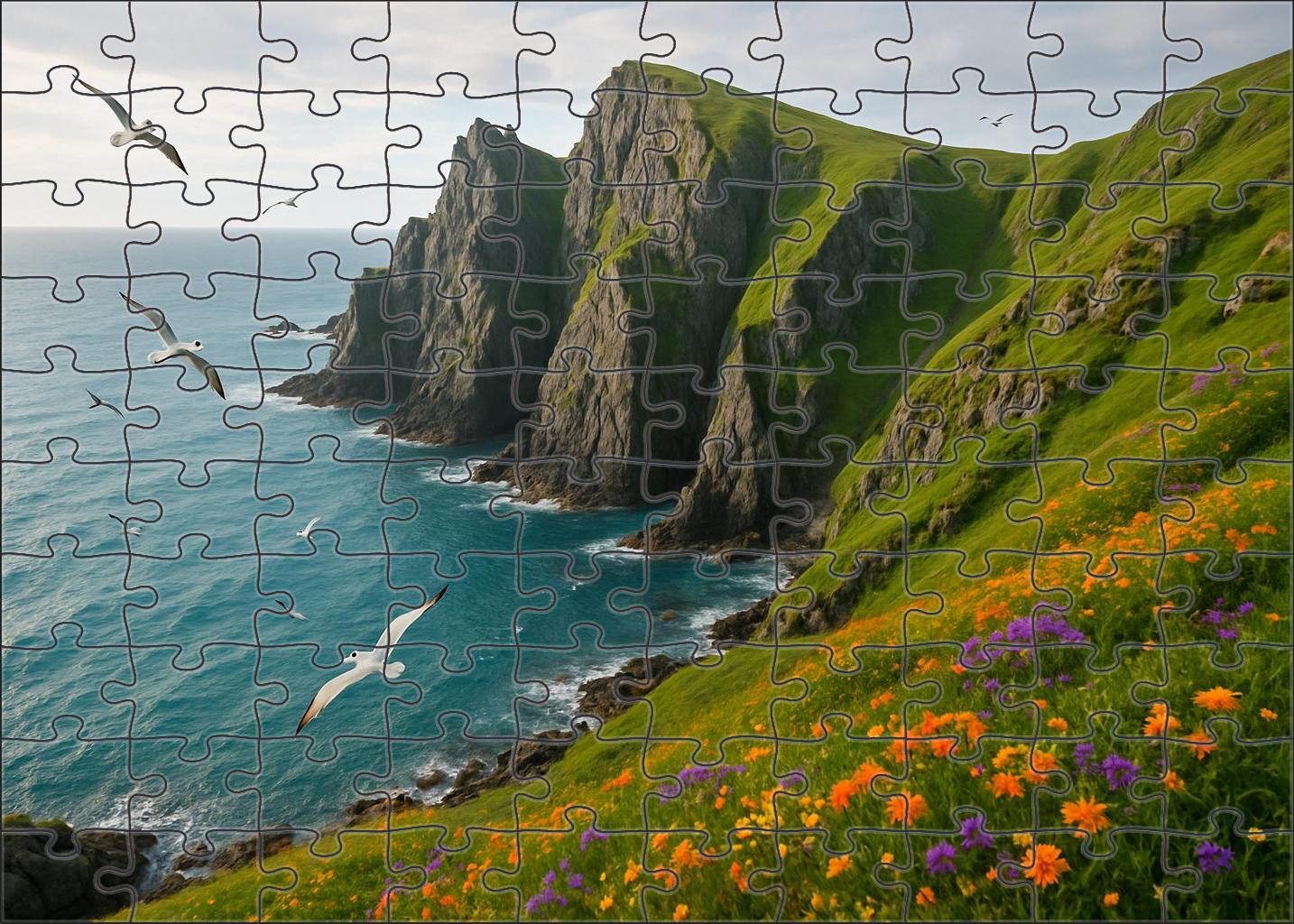 Azure Coasthead Cliffs 200 Piece Puzzle