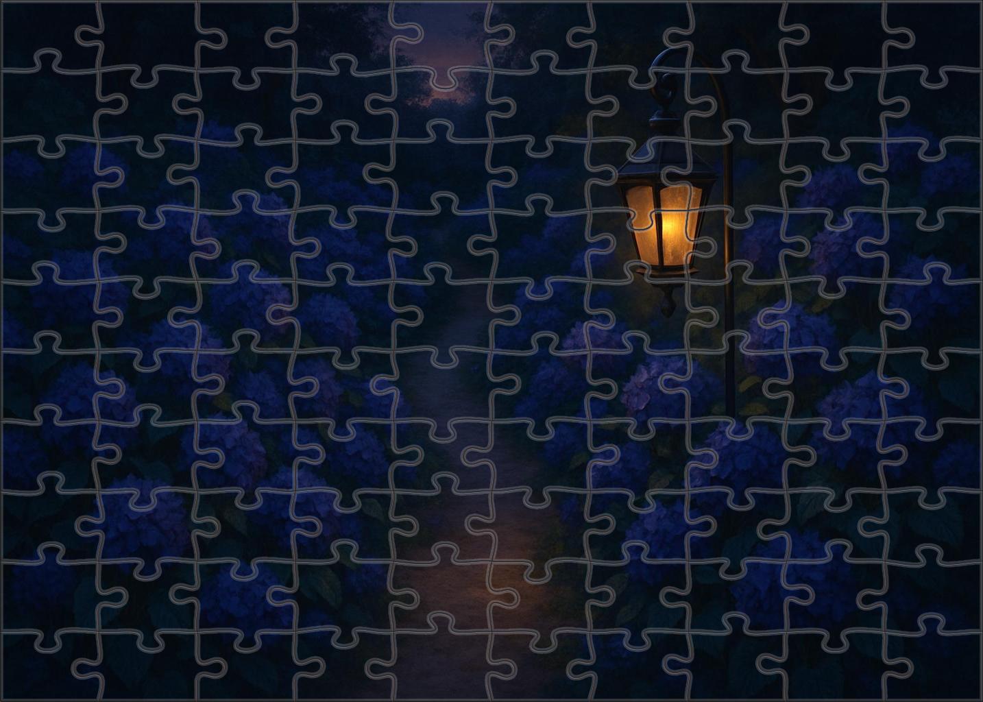 Midnight Garden Pathway Puzzle Collection