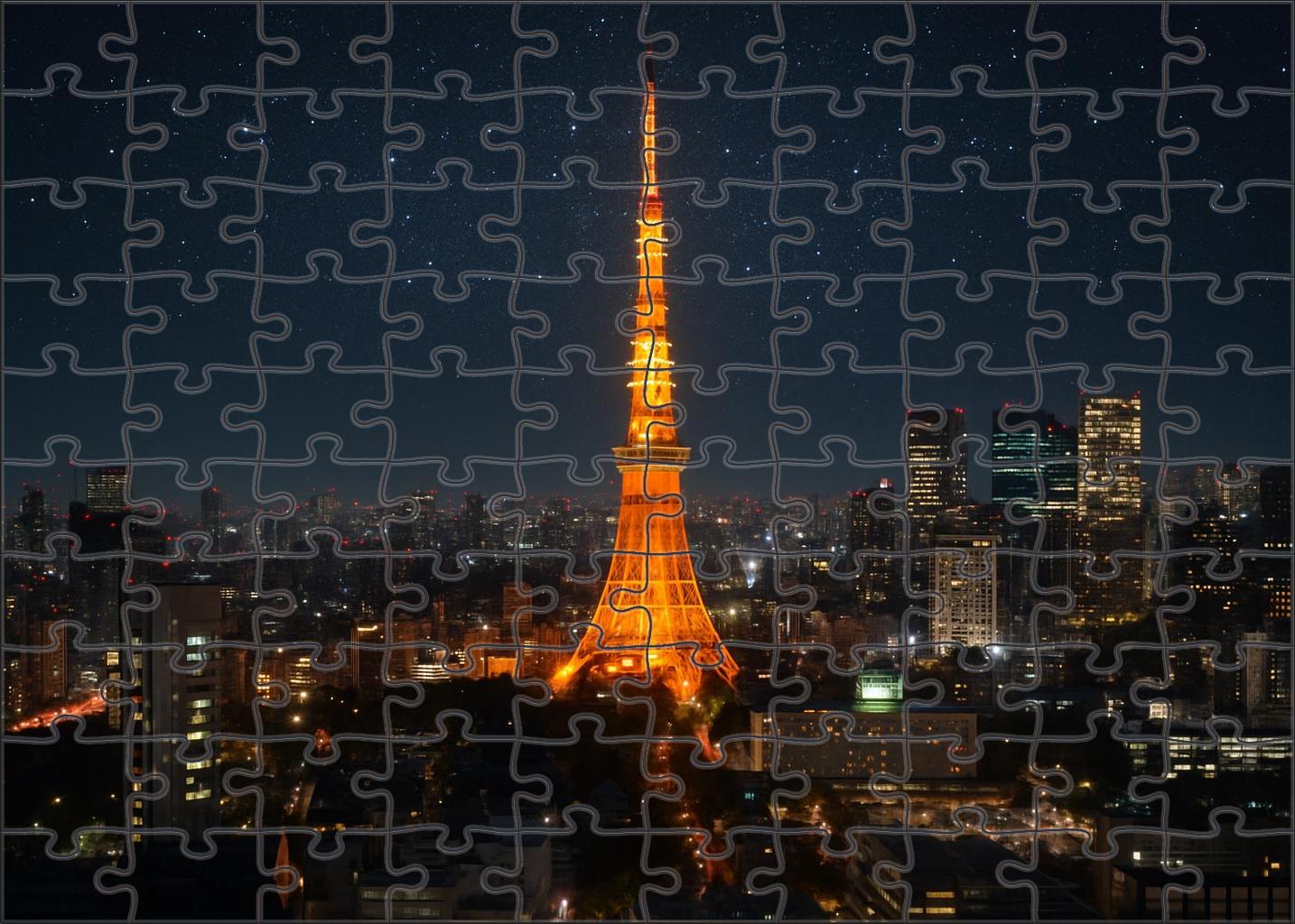 Tokyo Tower Tokyo Japan  Recognized By 7345 Worldwide As A Symbol Of Modern Japan Custom Jigsaw Puzzle