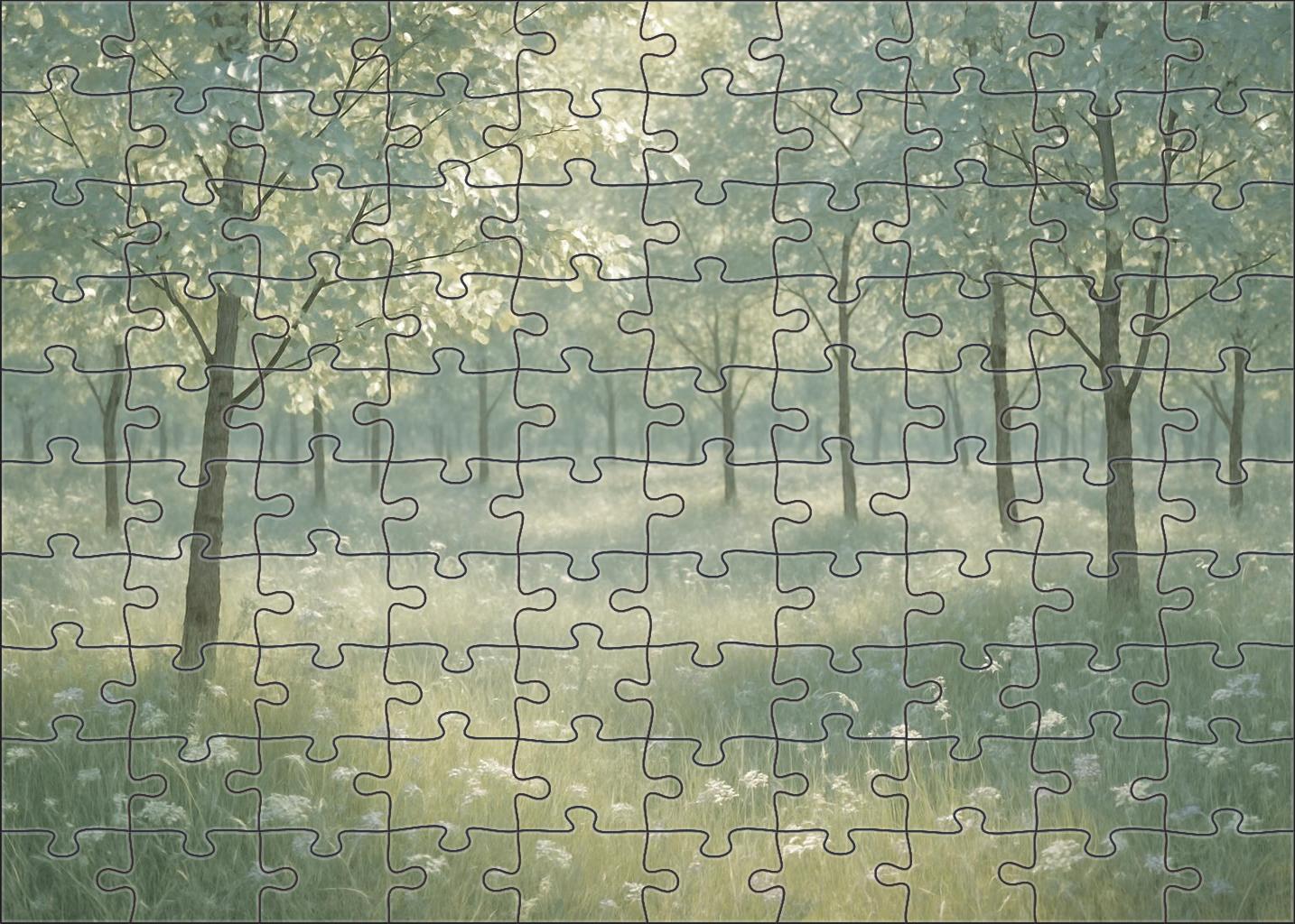 Silver Leaf Glade Easy Puzzles