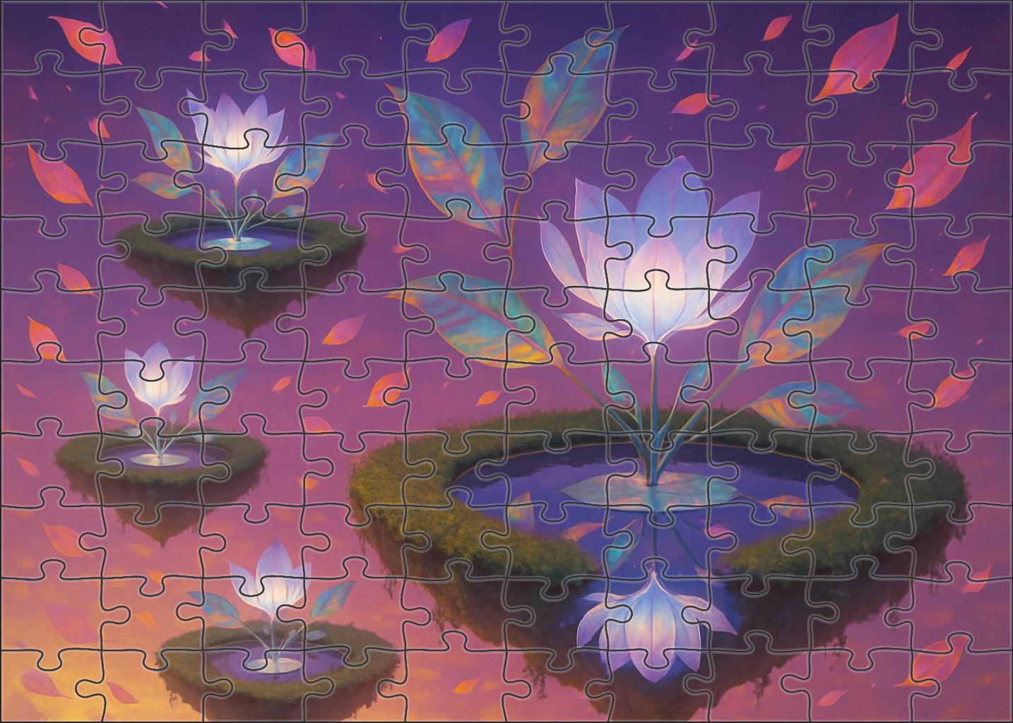 The Garden Of Floating Reflections 300 Piece Puzzle