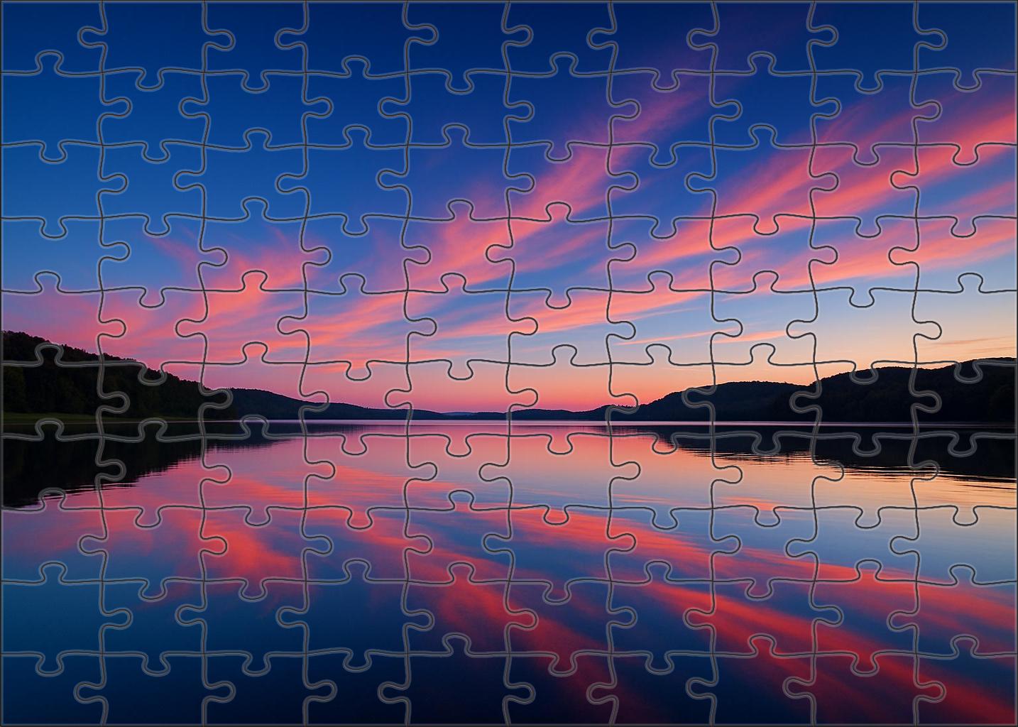 Sapphire Evening Veil 100 Piece Puzzle