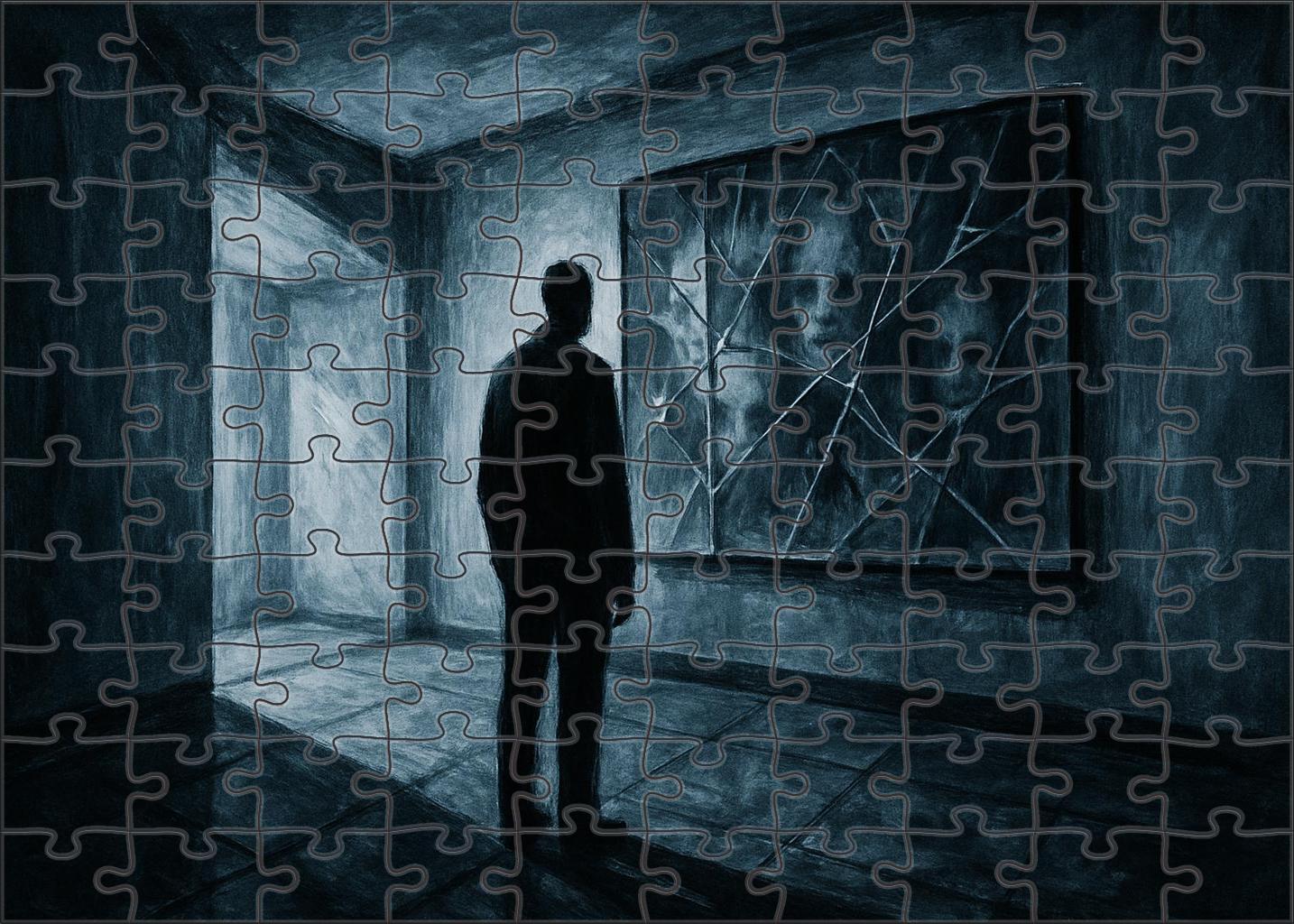 Postmodern Horror Anthology Psychological Frights In Abstract Settings Mini Puzzle