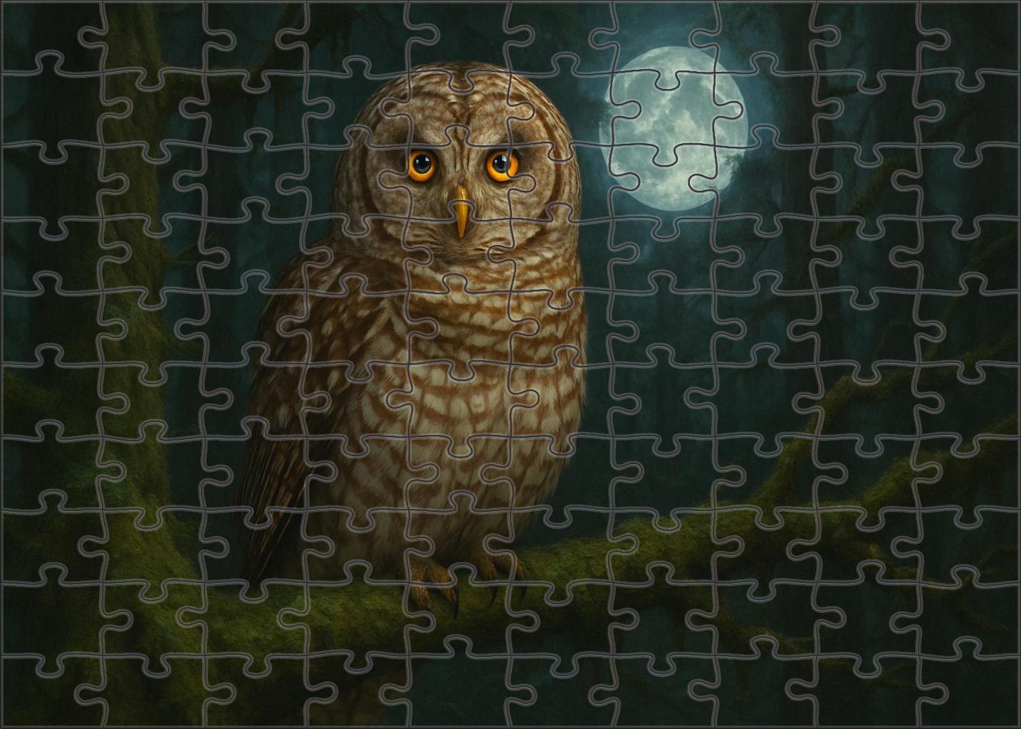 Barred Owl Silent Forest Sentinel Family Puzzles