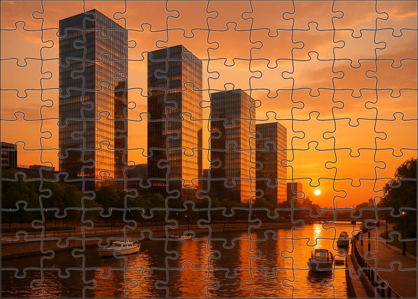 Buenos Aires Puerto Madero Skyline Modern Luxury With Riverfront Glamour 300 Piece Puzzle