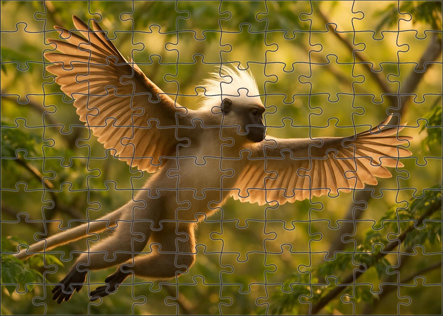 Ivory Crested Glider Majestic Arboreal Mammal 50 Piece Puzzle