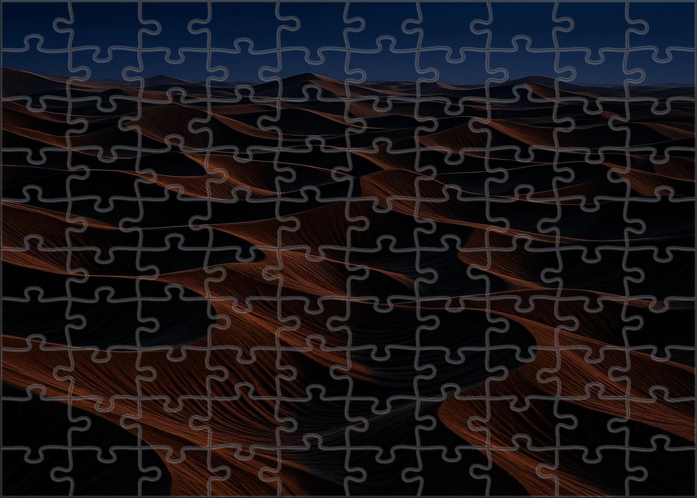 Twilight Dune Maze Labyrinth Of Bronze Hills And Whispering Winds Large Format Puzzle