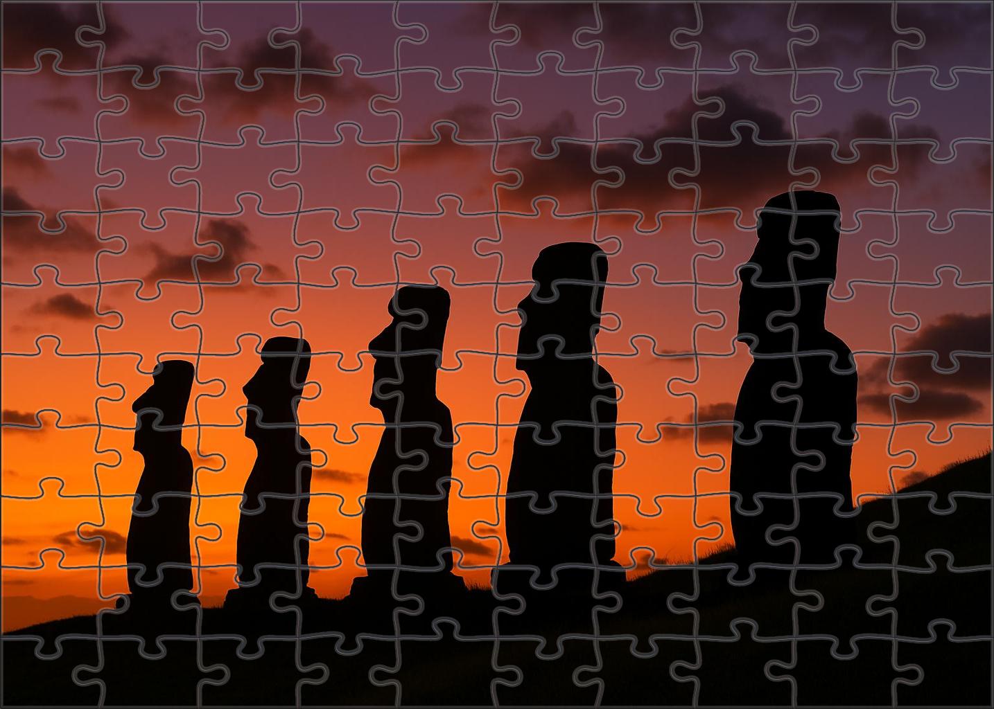 The Moai Statues Of Easter Island Scattered Across Easter Island Chile Recognized By 6575 Globally As Mysterious Monolithic Guardians Of Polynesian Culture 20 Piece Puzzle