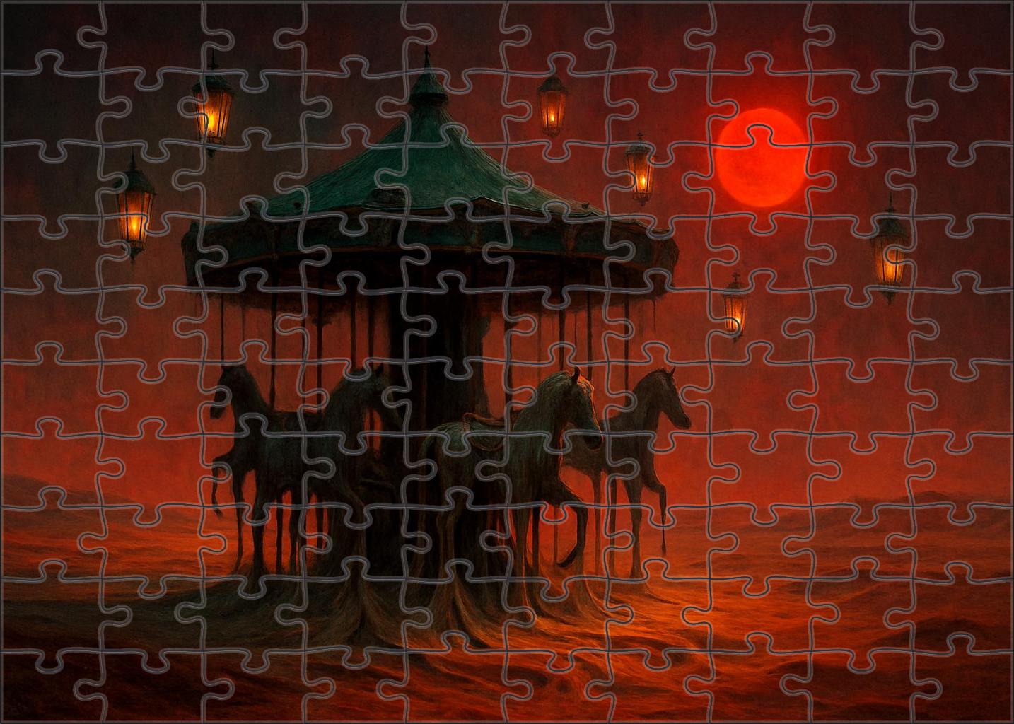 The Carousel Of Melting Shadows 300 Piece Puzzle