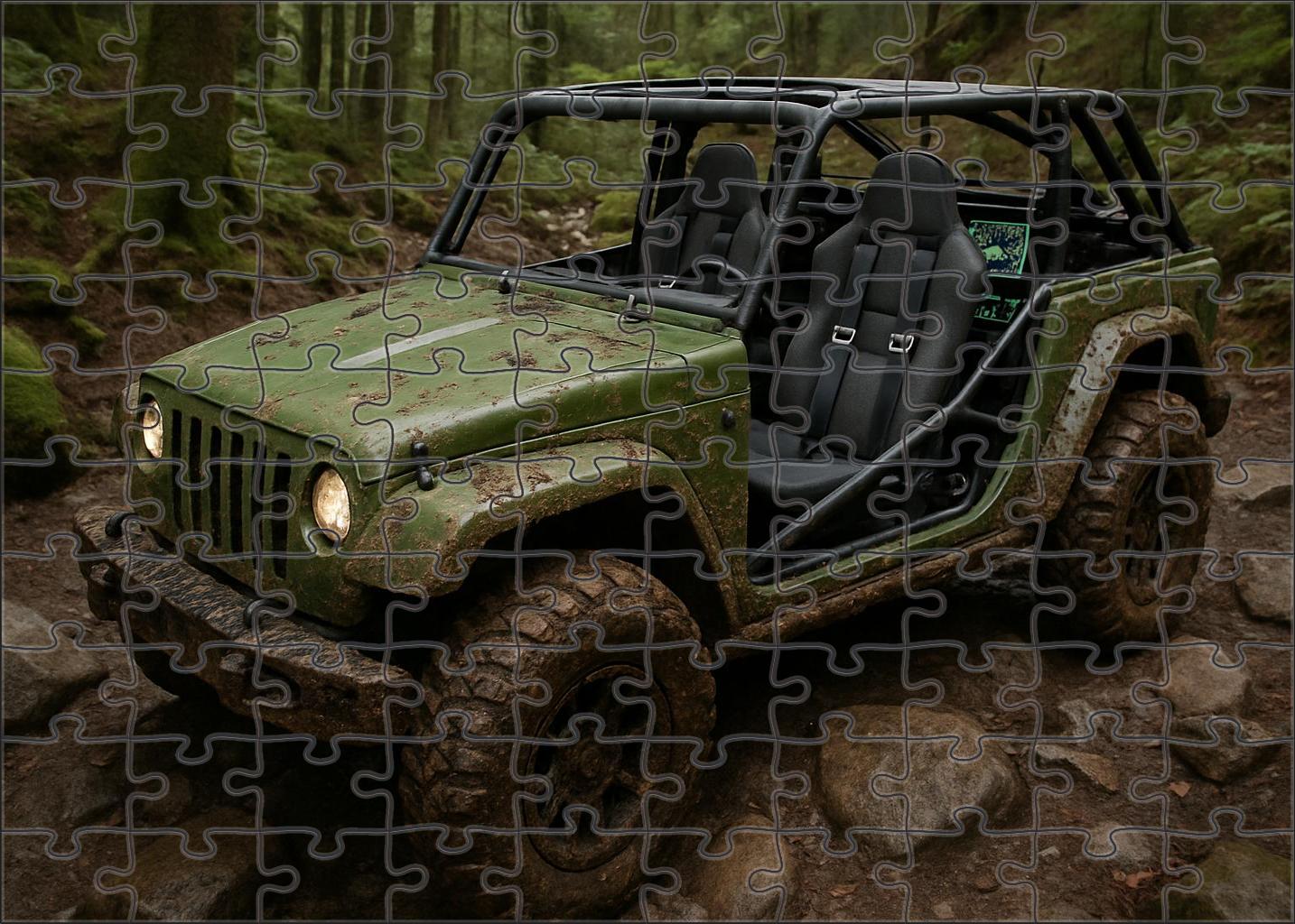 Tempest Striker Rally-honed All-terrain Racer With Advanced Four-wheel Drive Large Format Puzzle