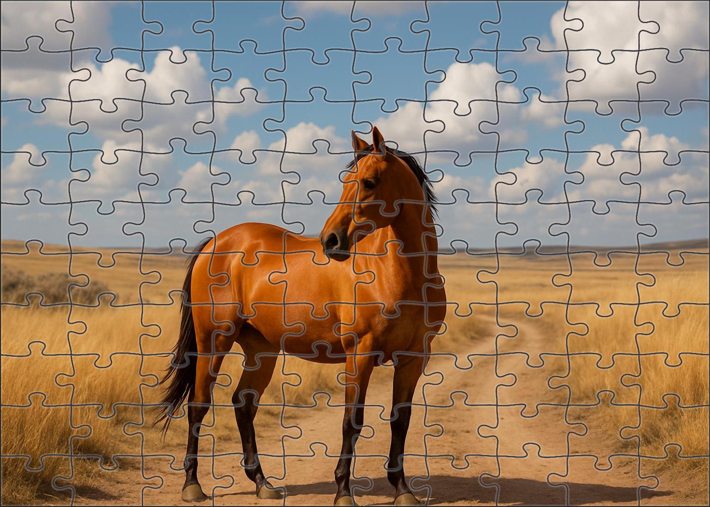 Golden Prairie Arabian Filly Challenging Puzzles