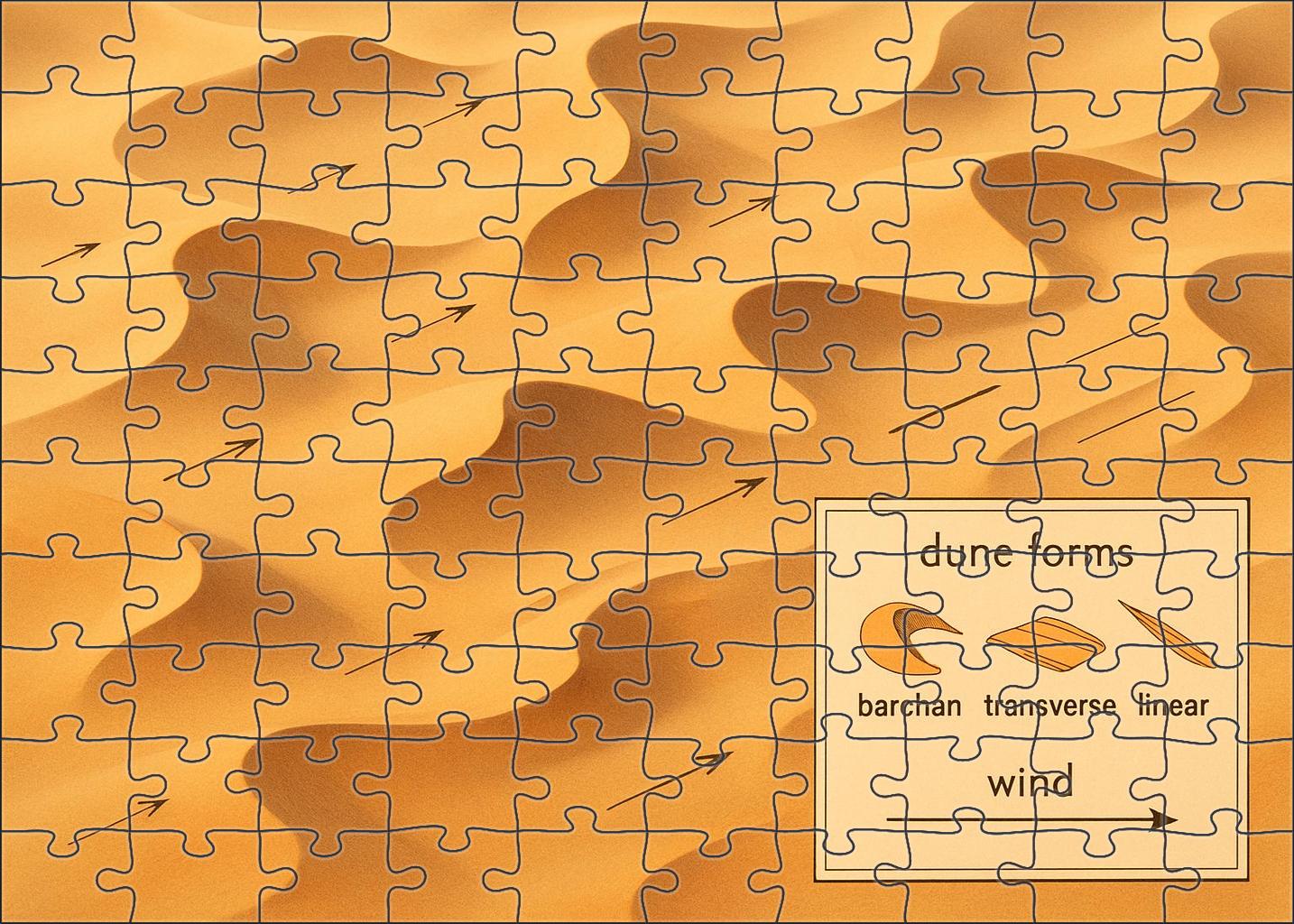 Desert Dune Morphology Map Puzzle For Kids
