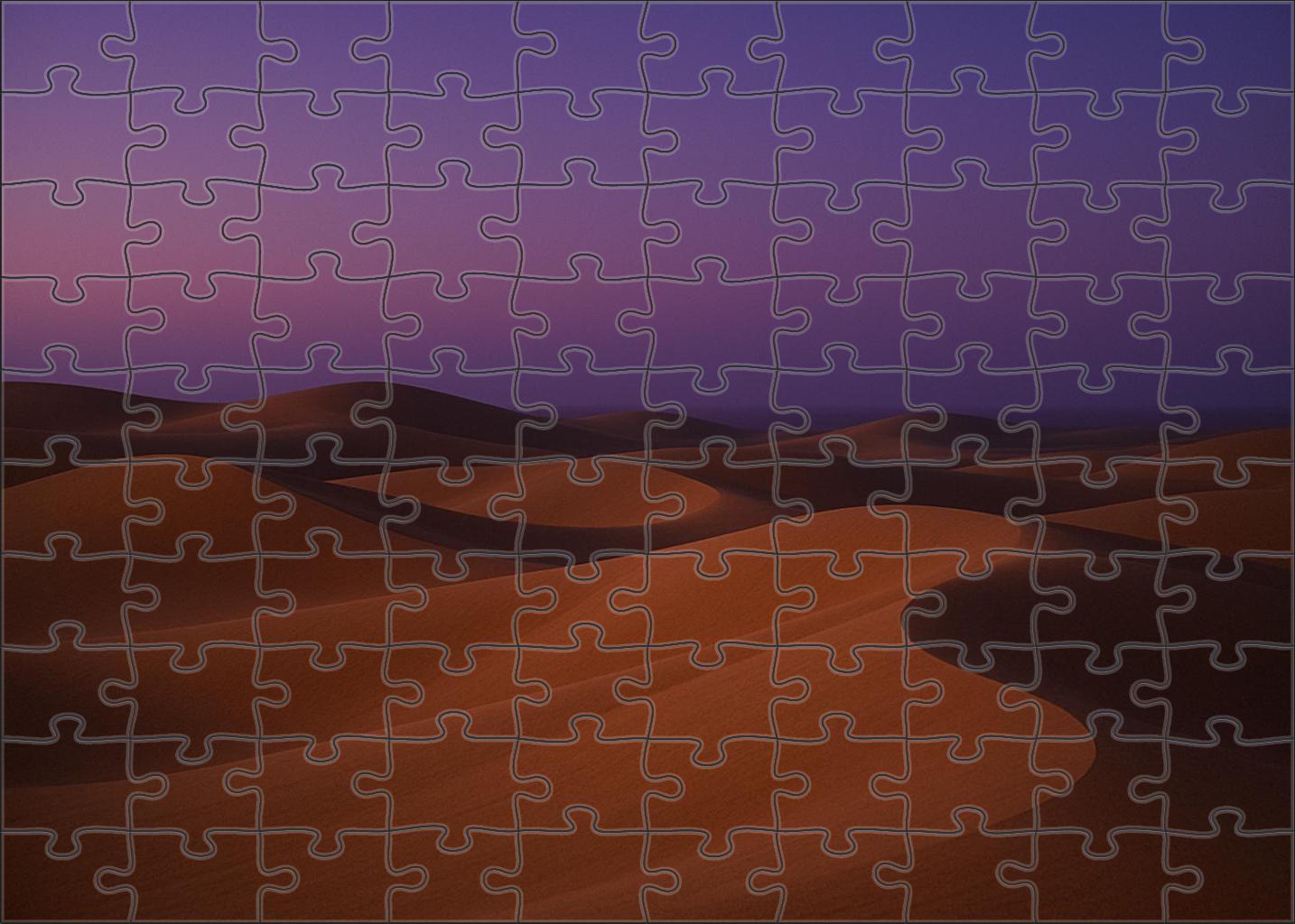 Dusky Rolling Dune Waves 1000 Piece Puzzle