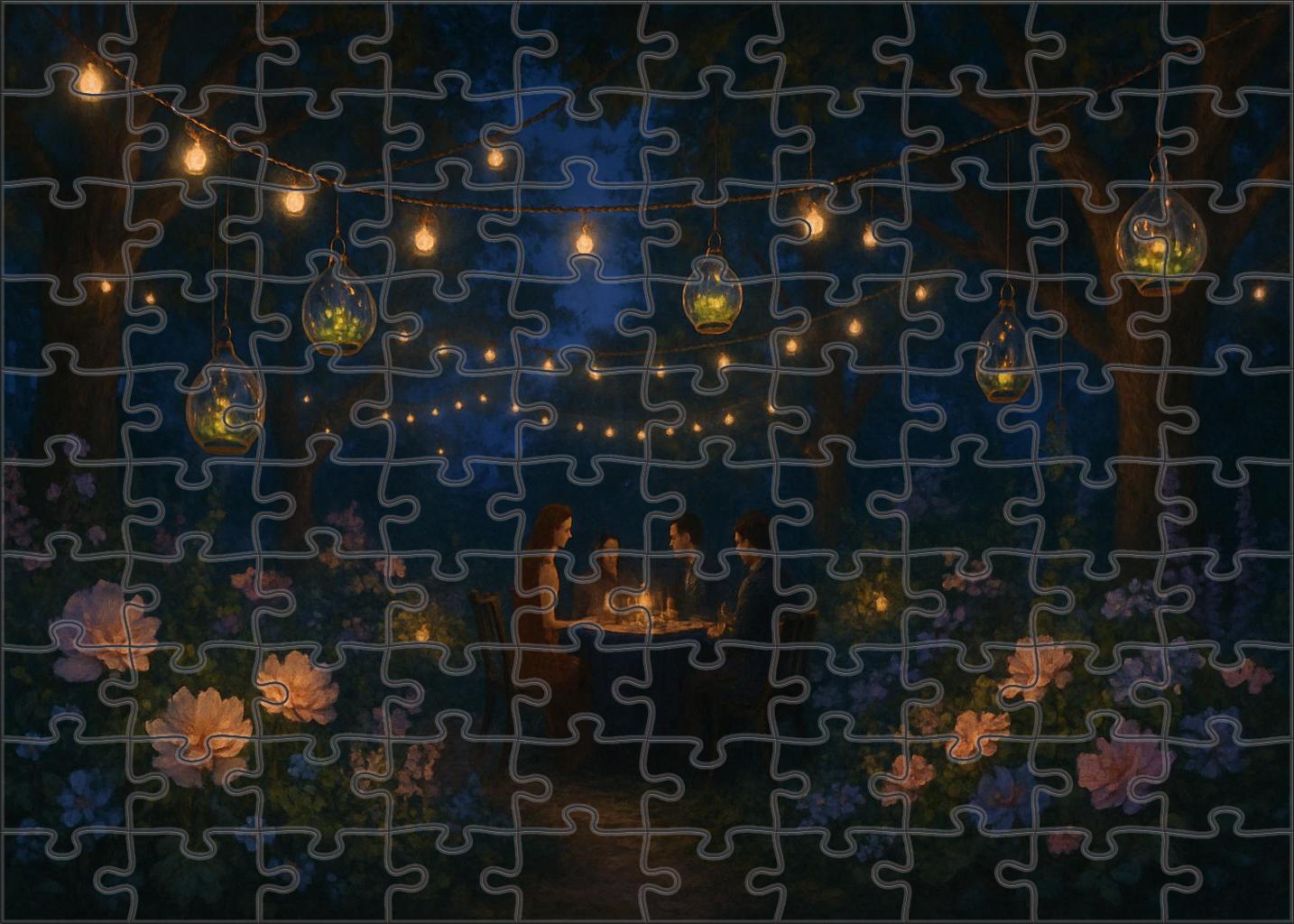 Mid-summer Night Garden Revelry Puzzle For Adults