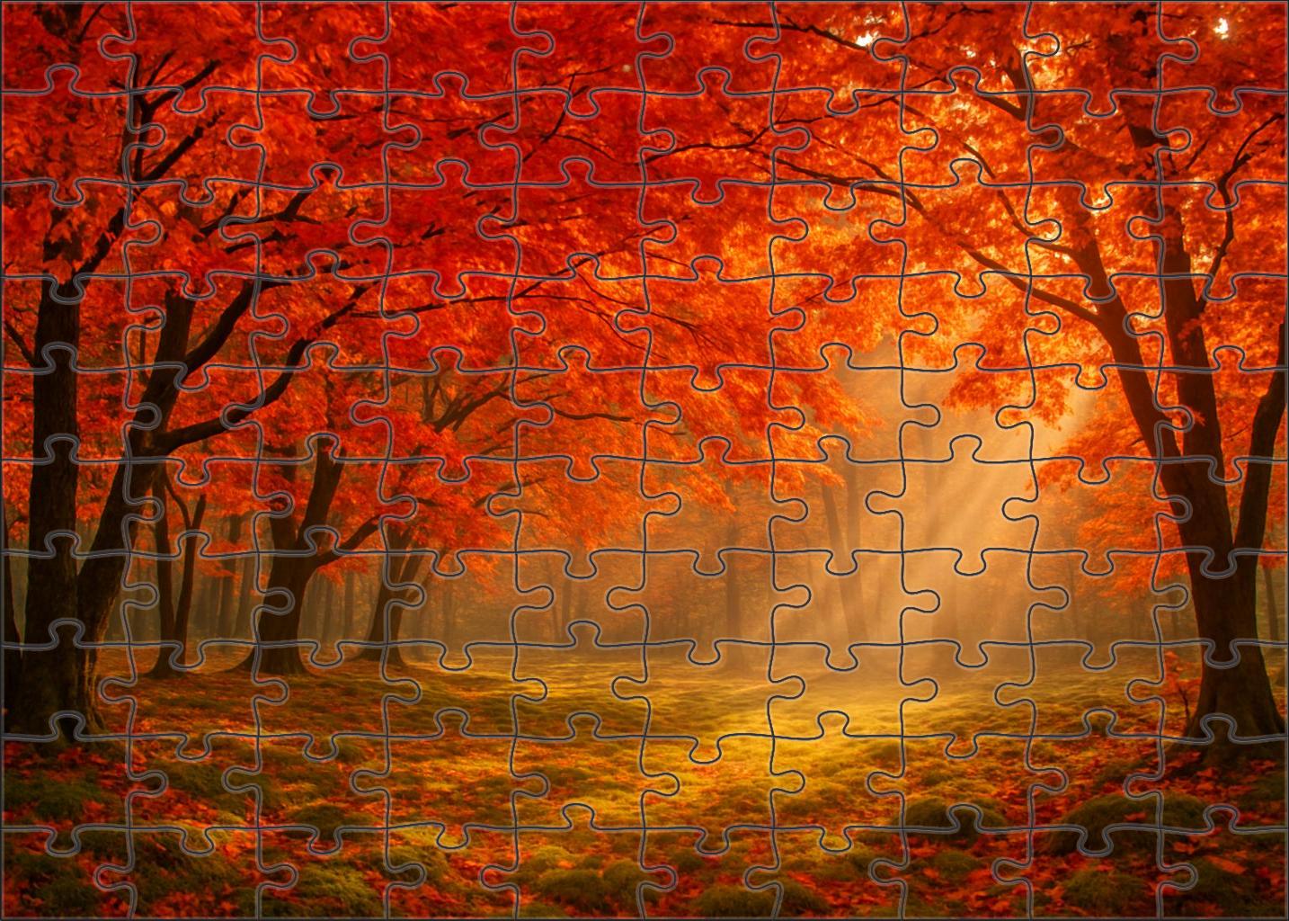 Crimson Leafed Dell 300 Piece Puzzle