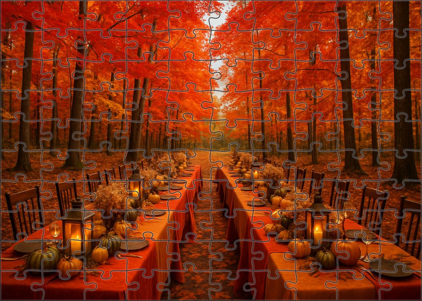 Autumn Canopy Celebration 300 Piece Puzzle