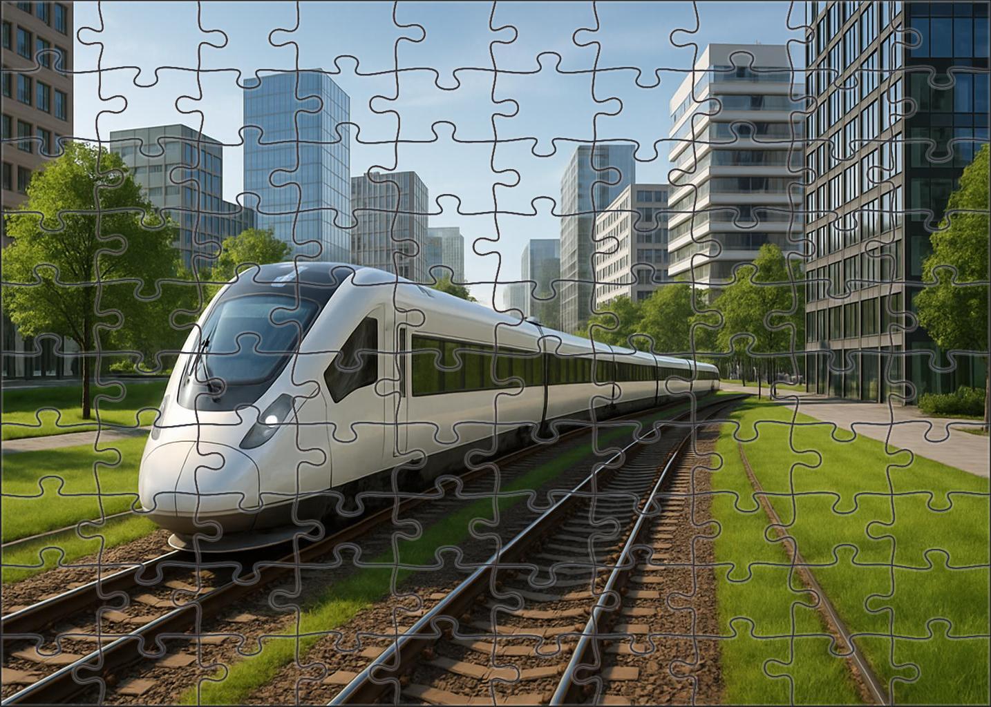 Hydrogen-powered Light Rail Vehicle 300 Piece Puzzle