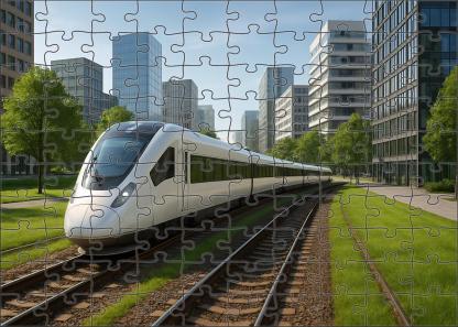 Hydrogen-powered Light Rail Vehicle 300 Piece Puzzle