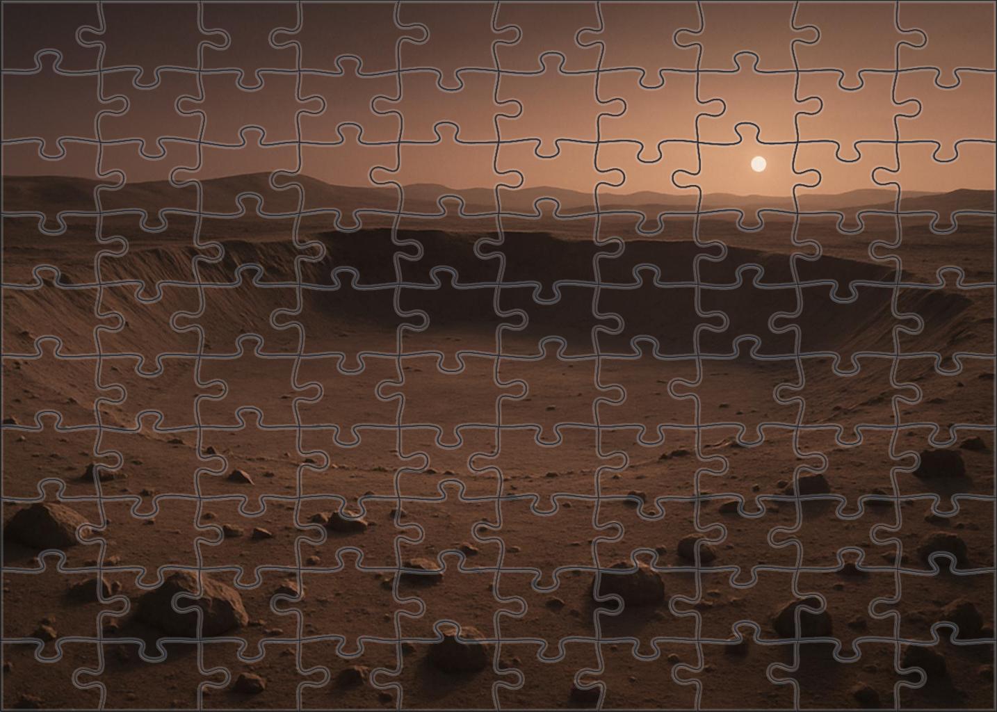 Dusky Crater Basin 1000 Piece Puzzle