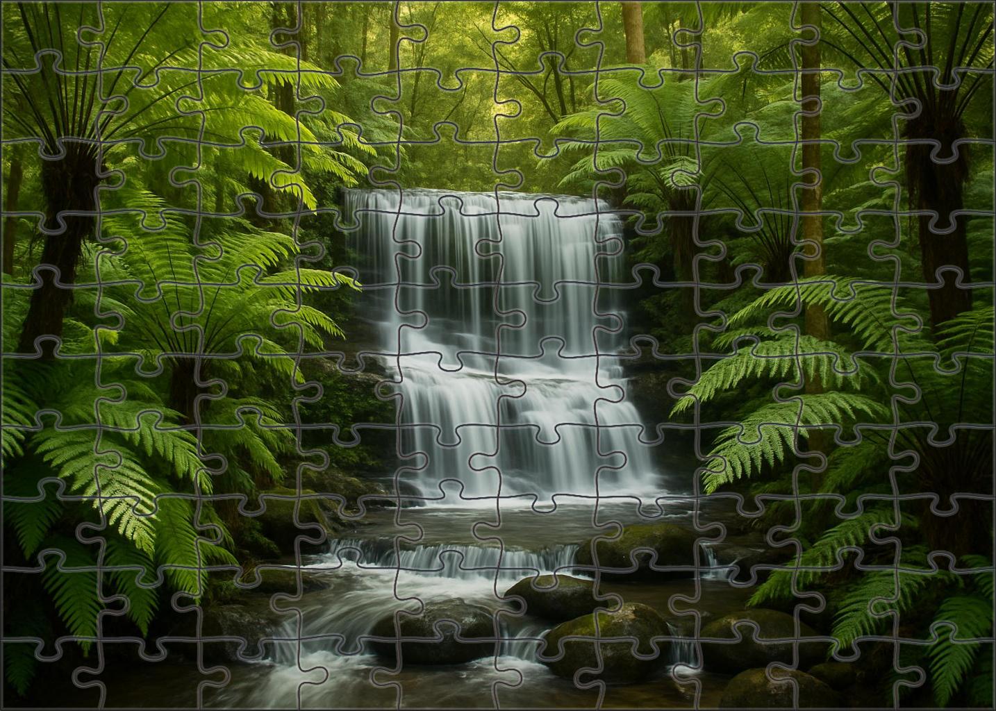 Whispering Fern Plume Premium Puzzle Pieces