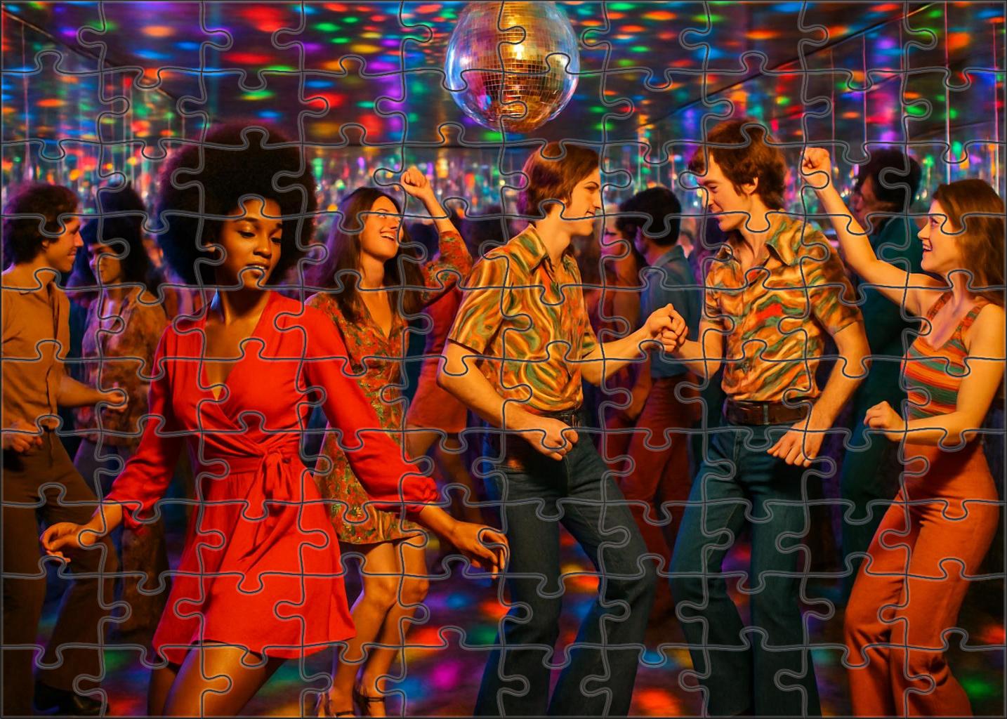 Retro Dancefloor Revival Glittering Disco Beats And Vintage Vibes Puzzle Fun