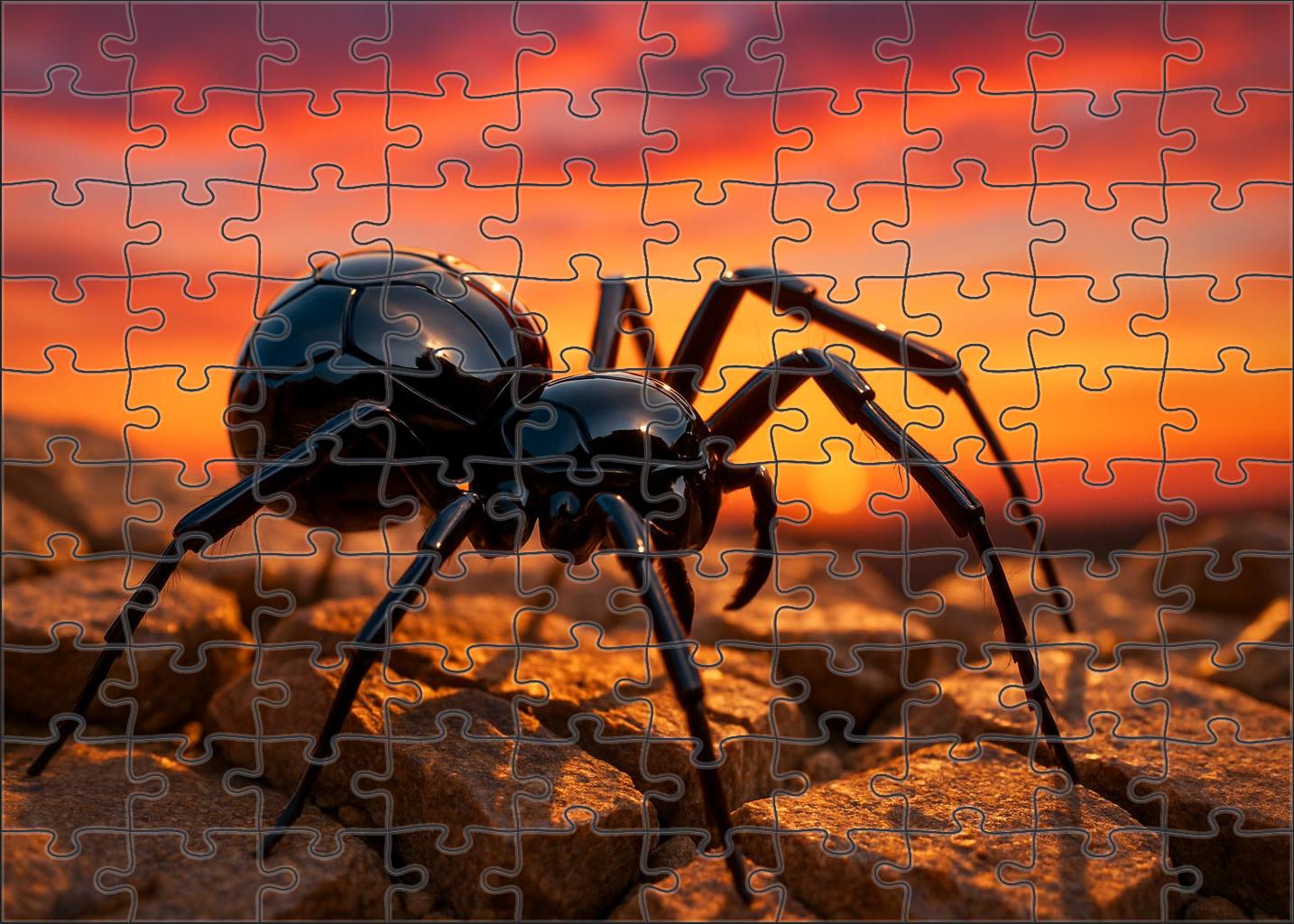 Obsidian Sprawler Desert-dwelling Arachnid With Reflective Armor 50 Piece Puzzle