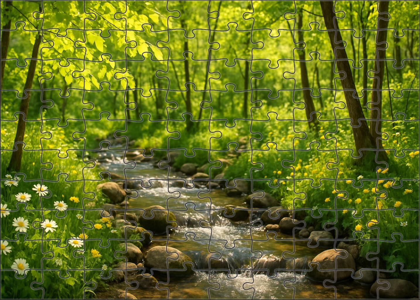 Crystal Stream Copse Easy Puzzles