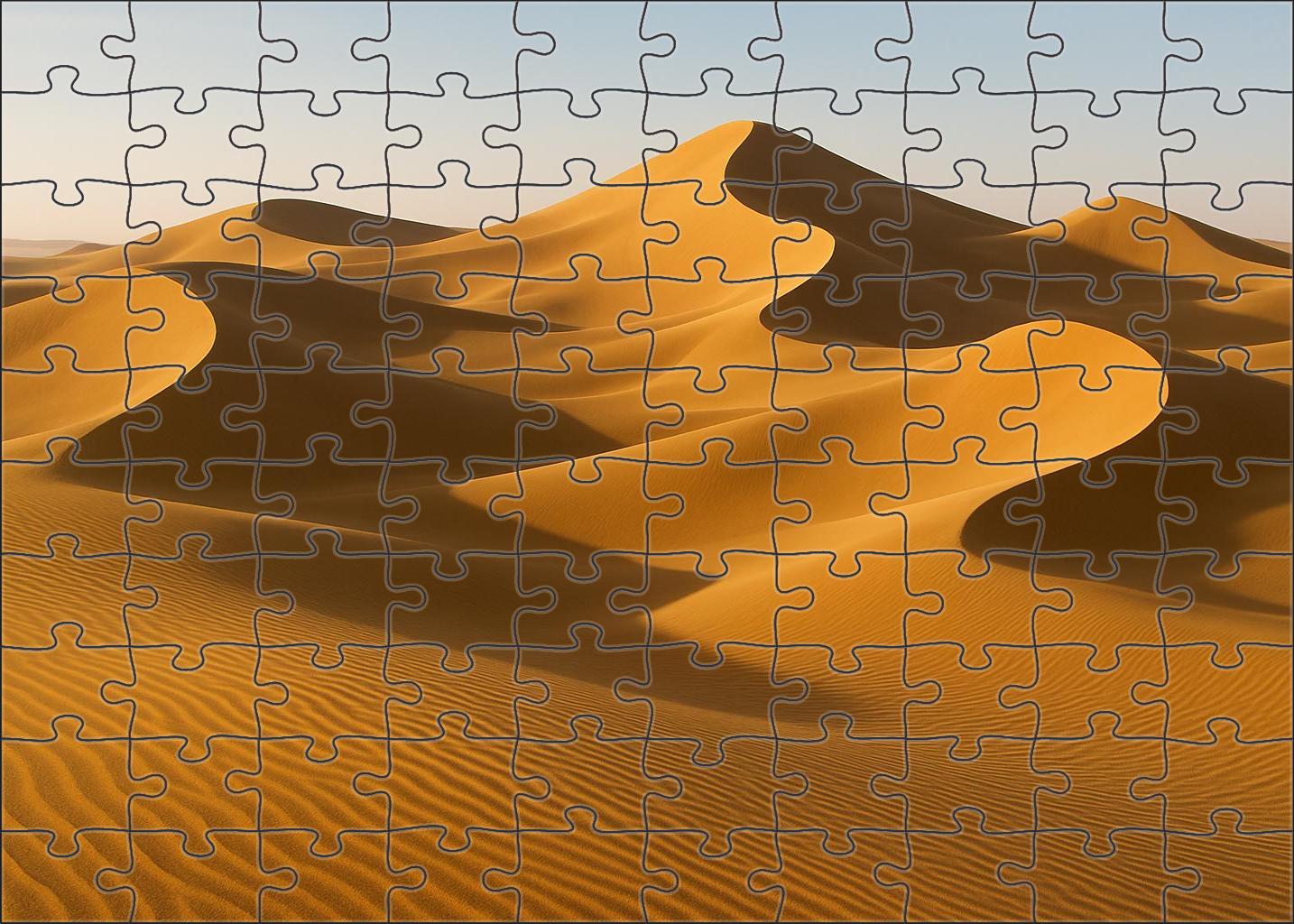 Amber Waves Dune Field Unique Puzzle Design