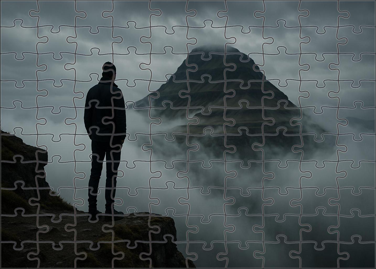 Wanderer Above The Sea Of Fog Large Format Puzzle