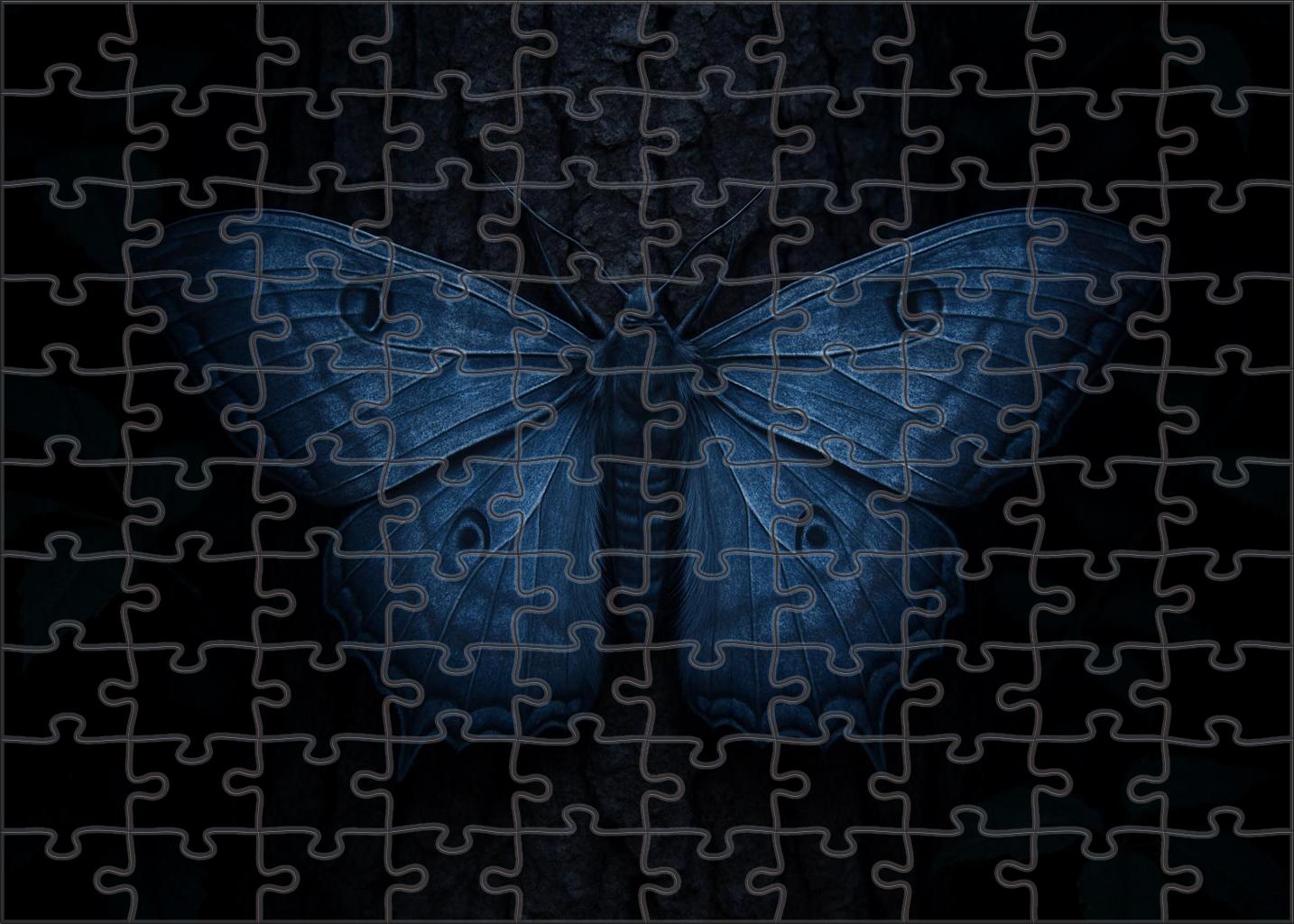 Celestial Veil Moth Ethereal Night Flyer With Iridescent Wings And Camouflage Patterns Premium Puzzle Pieces