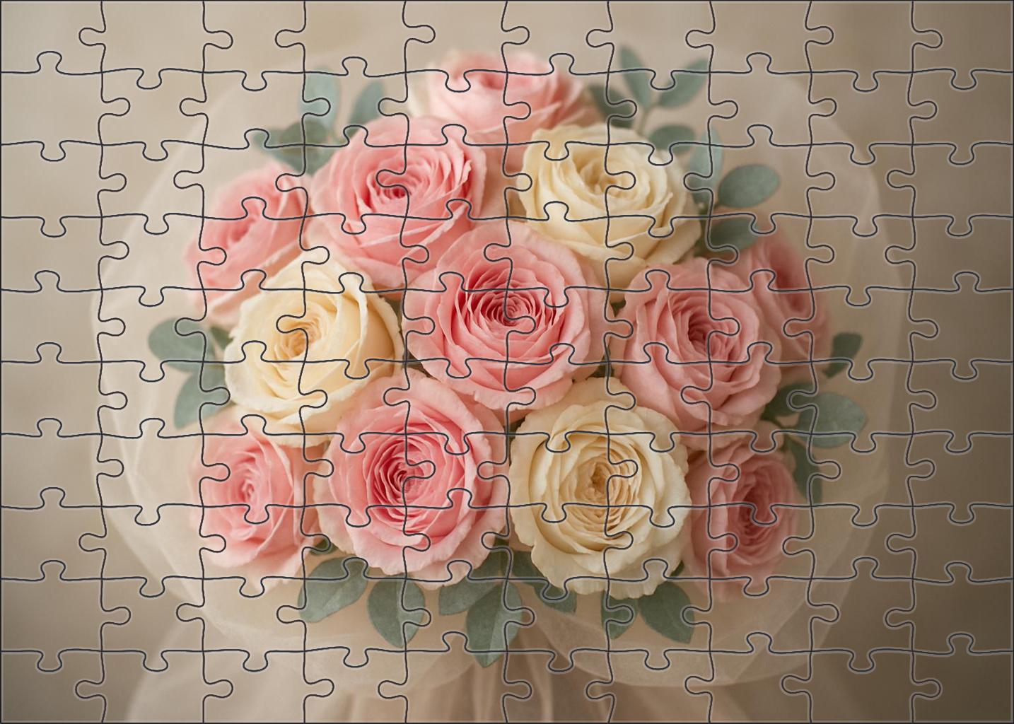 Blushing Elegance Bouquet 200 Piece Puzzle