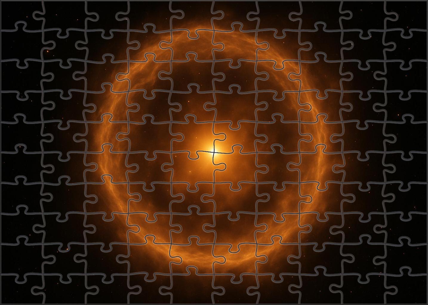 Celestial Amber Halo 100 Piece Puzzle