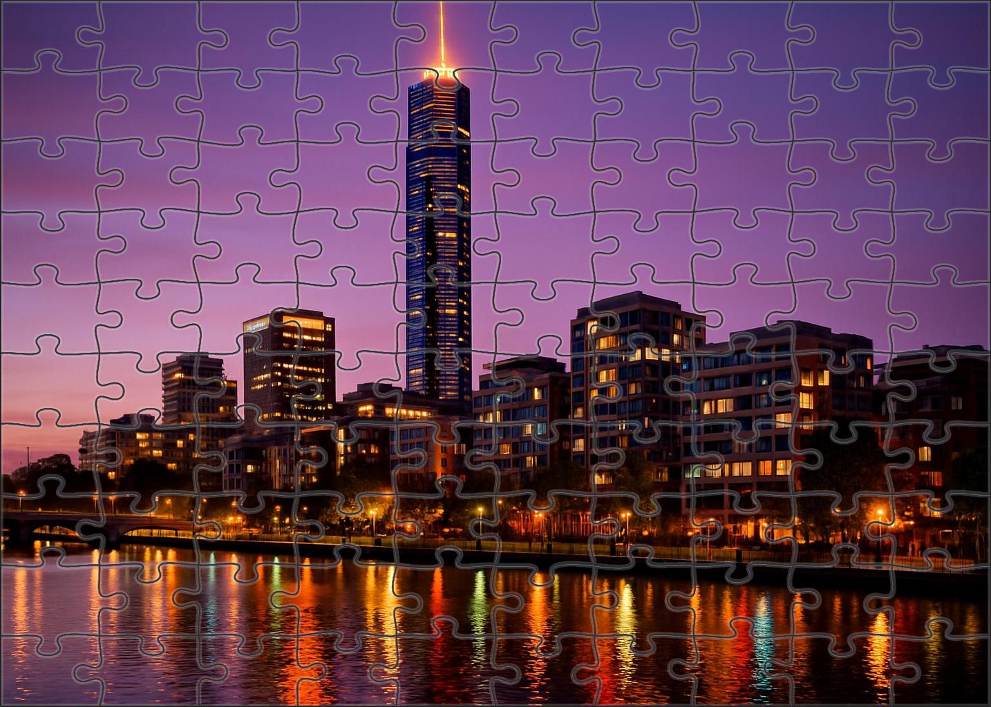 Melbourne Docklands Skyline Australia's Waterfront Innovation Hub 300 Piece Puzzle