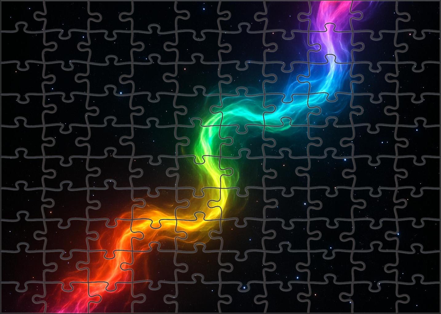 Iridescent Plasma Ribbon Puzzle Collection