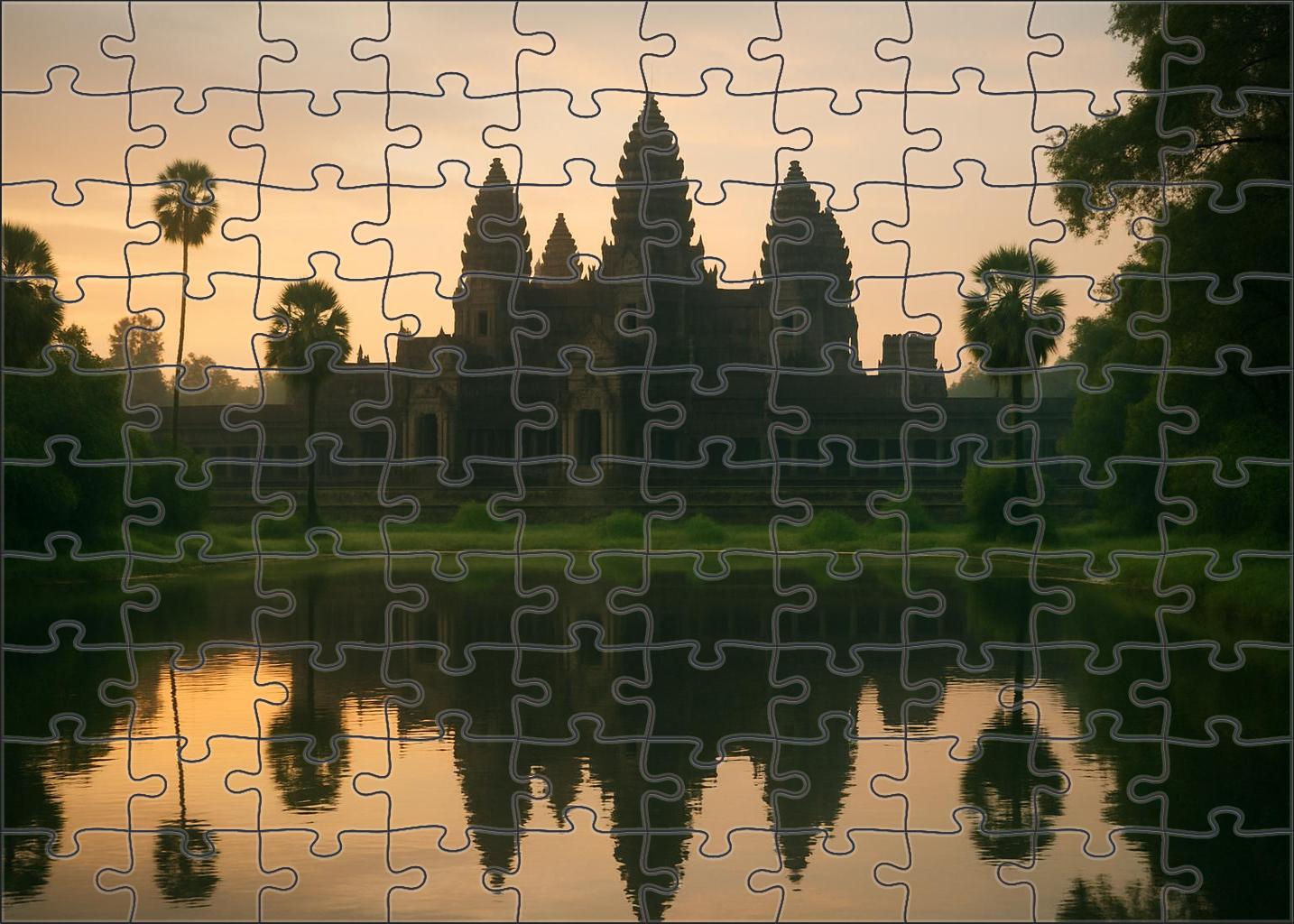 Angkor Wat Situated In Siem Reap Cambodia Identified By 7890 Worldwide As A Pinnacle Of Ancient Khmer Architecture And Spirituality Easy Puzzles
