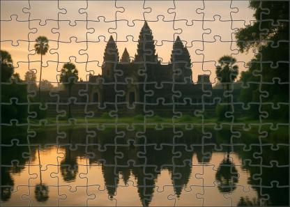 Angkor Wat Situated In Siem Reap Cambodia Identified By 7890 Worldwide As A Pinnacle Of Ancient Khmer Architecture And Spirituality Easy Puzzles