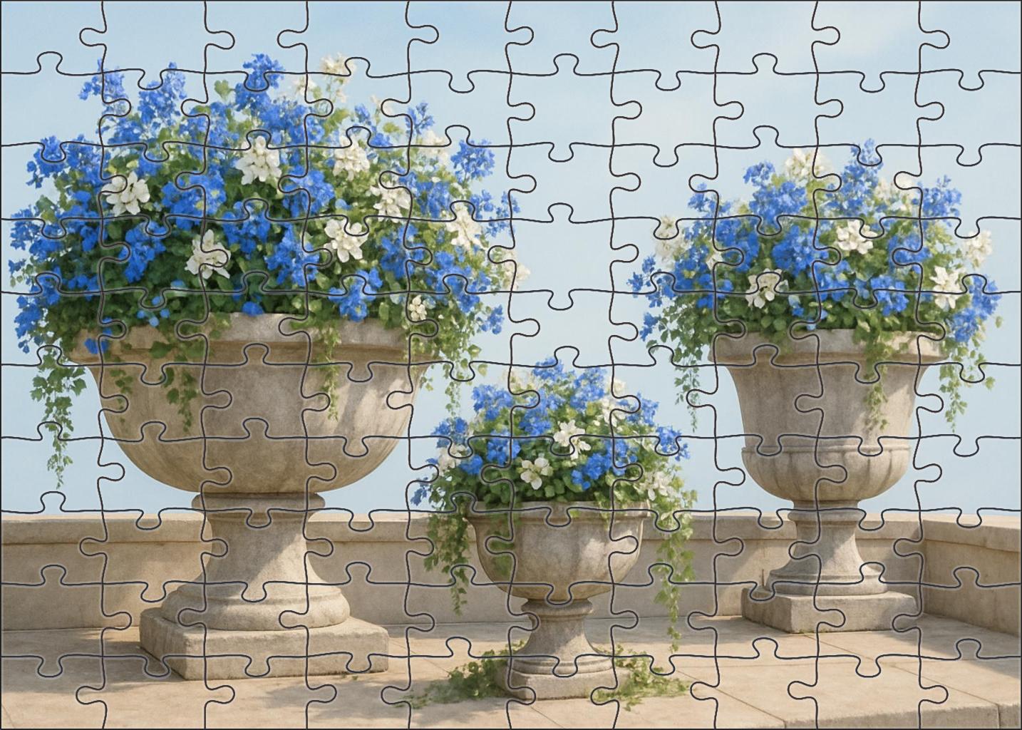 Ocean Breeze Terrace Garden 100 Piece Puzzle