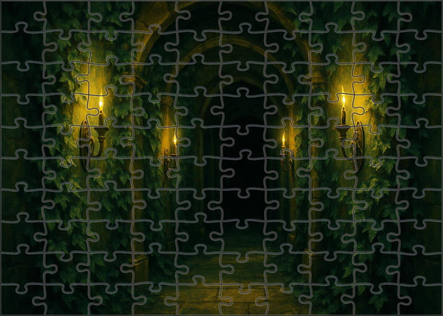 Ivy And Candlelit Passage Puzzle Collection
