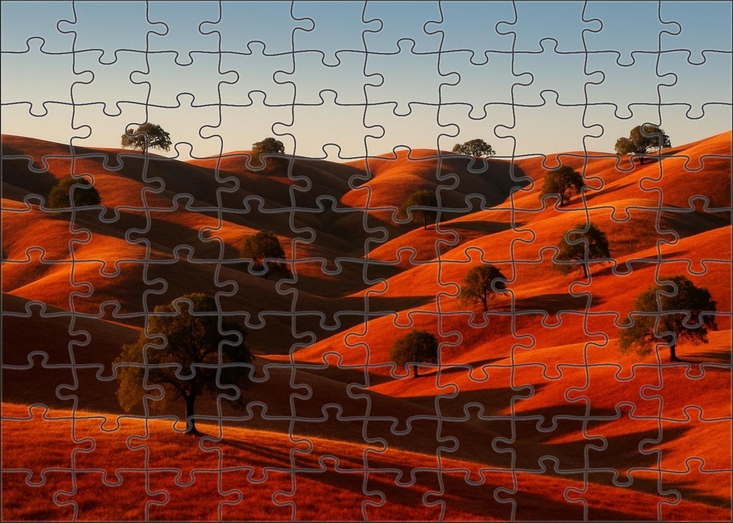Crimson Hilltop Vista Challenging Puzzles