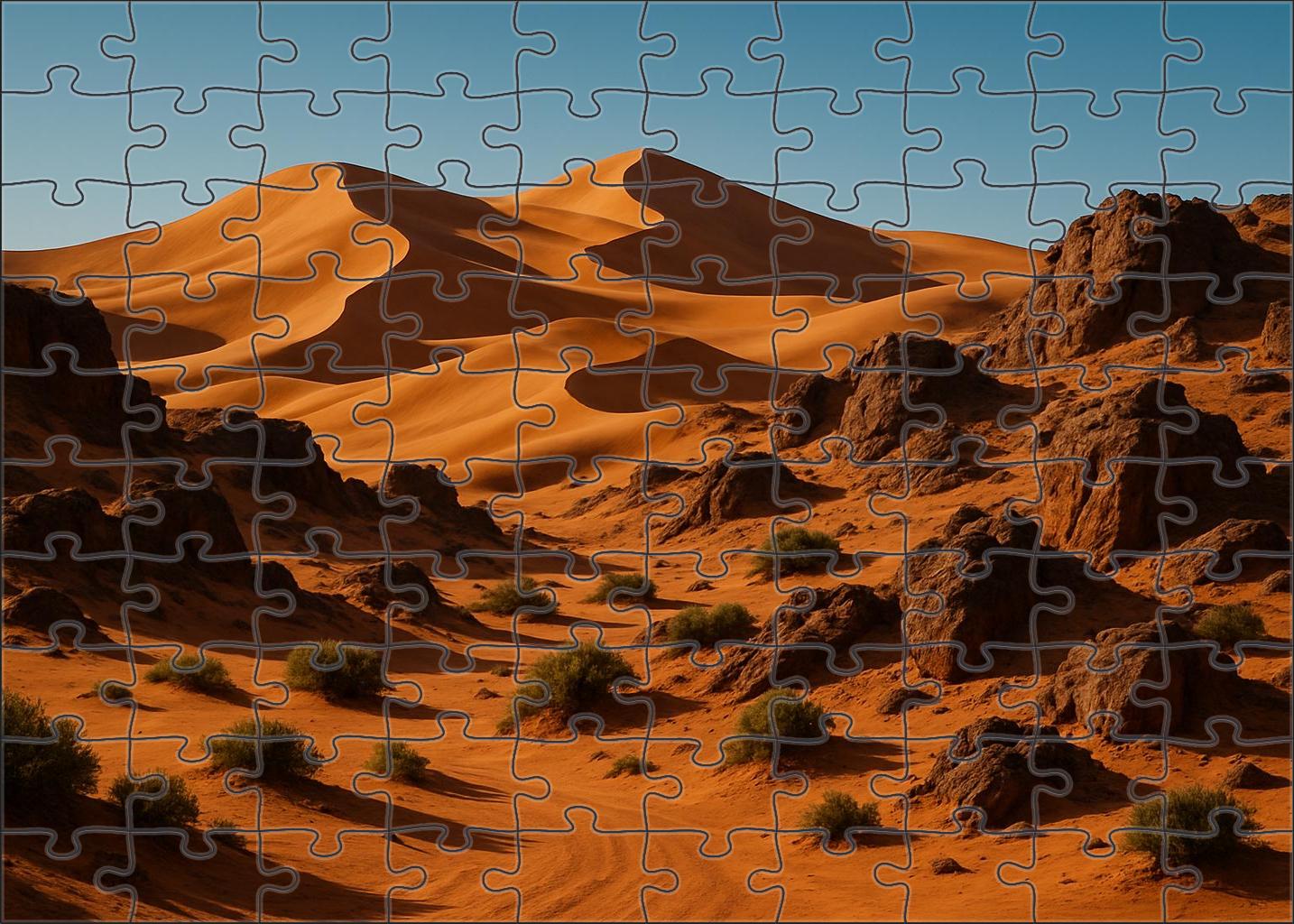 Amber Desert Expanse Puzzle For Kids