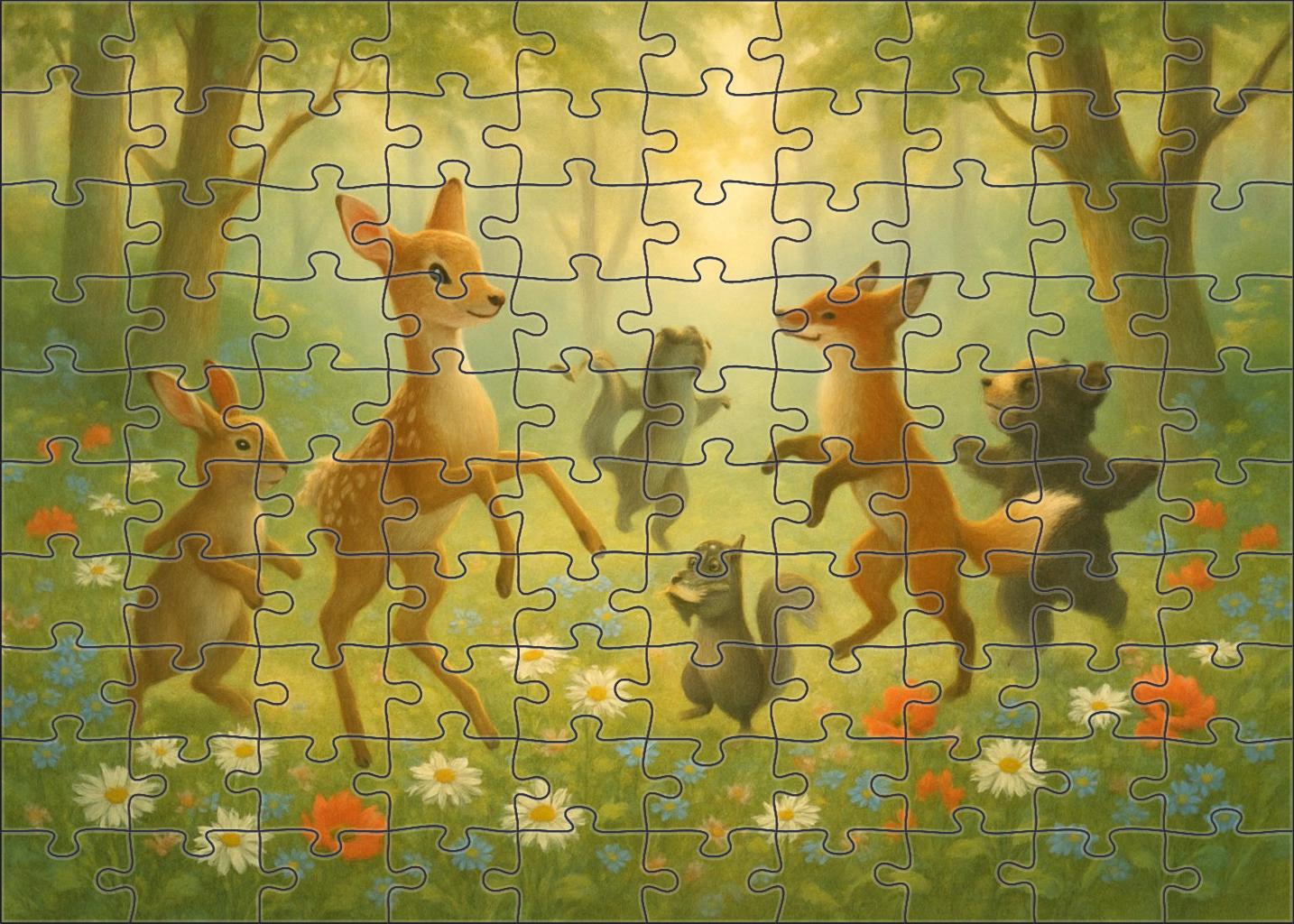 The Woodland Dance 100 Piece Puzzle