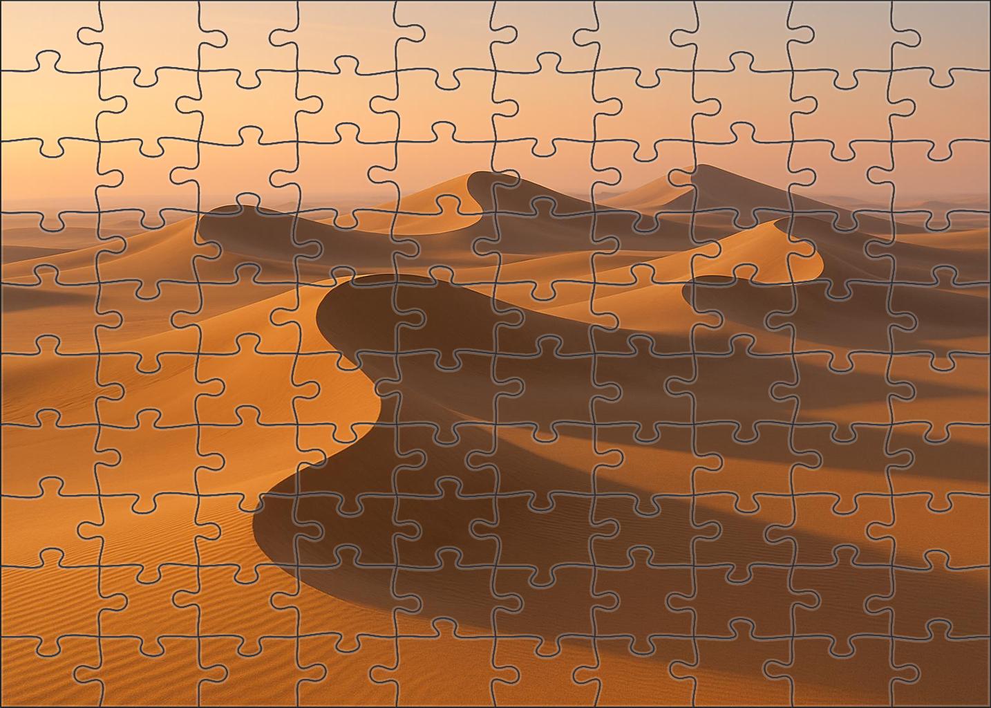 Amber Wave Dunes Golden Sands Under The Rising Sun Puzzle For Adults