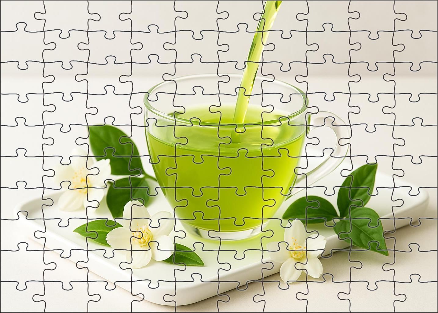 Jasmine Cascade Green 100 Piece Puzzle
