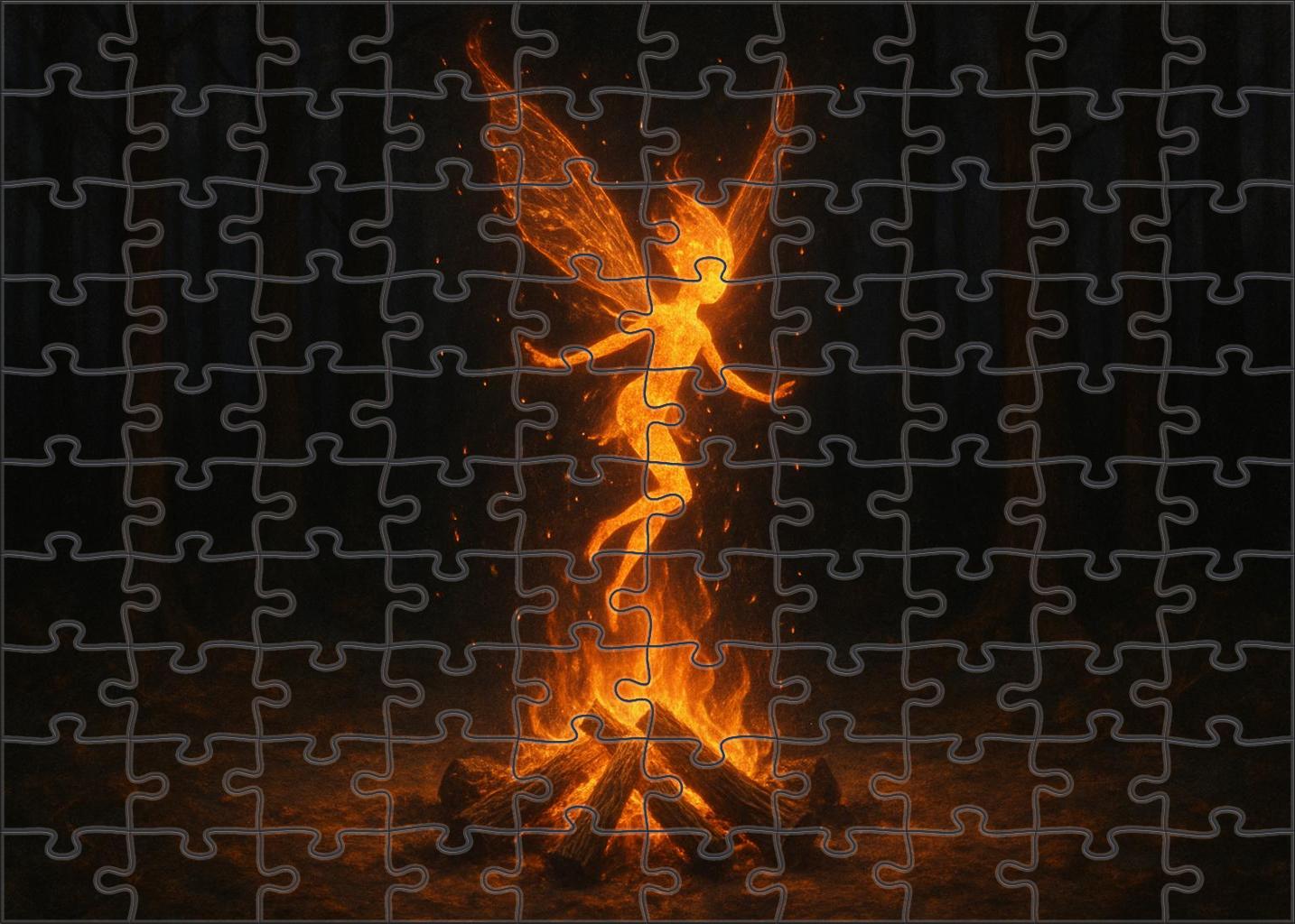 Pyrewisp Sylph Flickering Flame Spirit With Ember Wings Challenging Puzzles