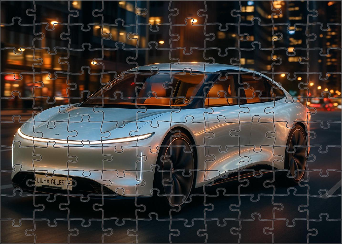 Lumia Celeste Electric Luxe Four-door Performance Saloon 20 Piece Puzzle